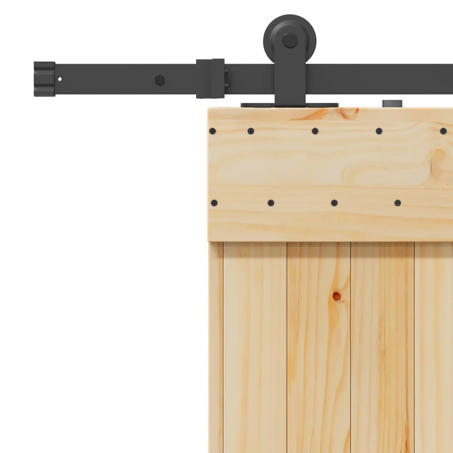 Schuifdeur NARVIK 85 x 210 cm (213,5 cm) Naturel en Zwart
