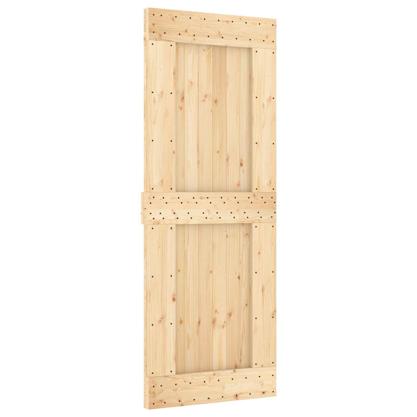 Schuifdeur NARVIK Naturel en Zwart 80 x 210 cm (152,5 cm) is nu te koop bij PeponiXL, paradijselijk wonen!