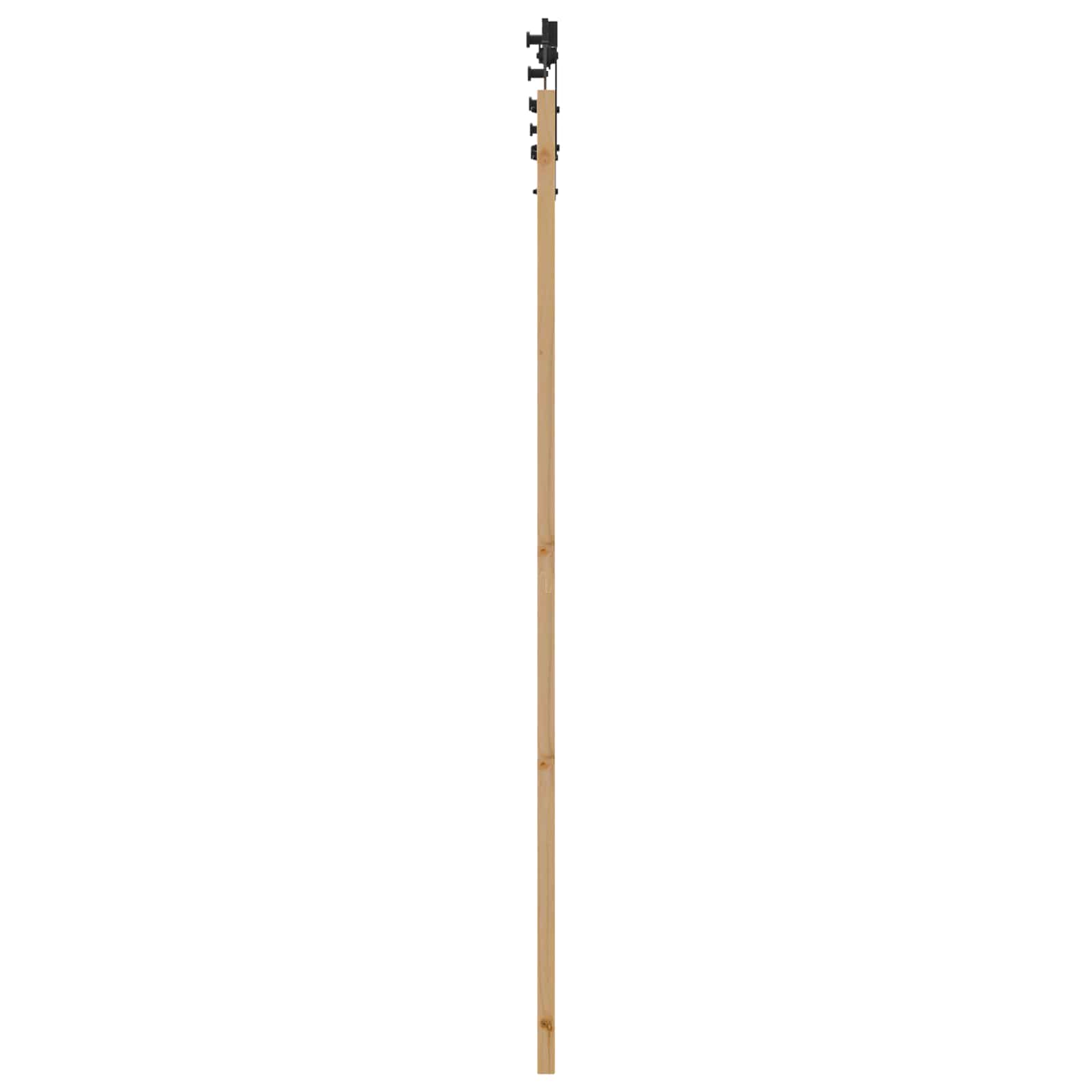 Schuifdeur Naturel en Zwart 83 x 211 cm Massief grenenhout is nu te koop bij PeponiXL, paradijselijk wonen!