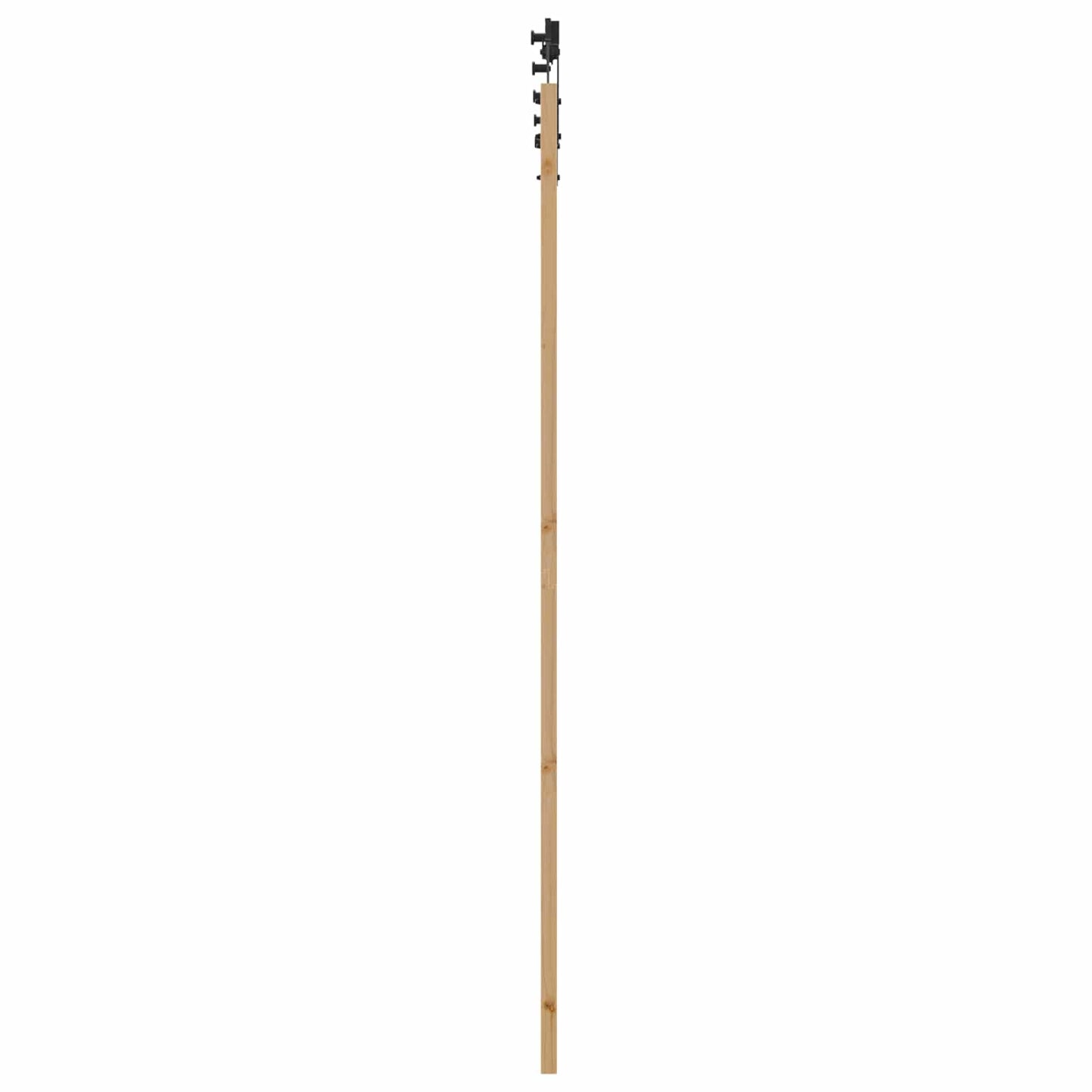 Schuifdeur Naturel en Zwart 83 x 232 cm Massief grenenhout is nu te koop bij PeponiXL, paradijselijk wonen!