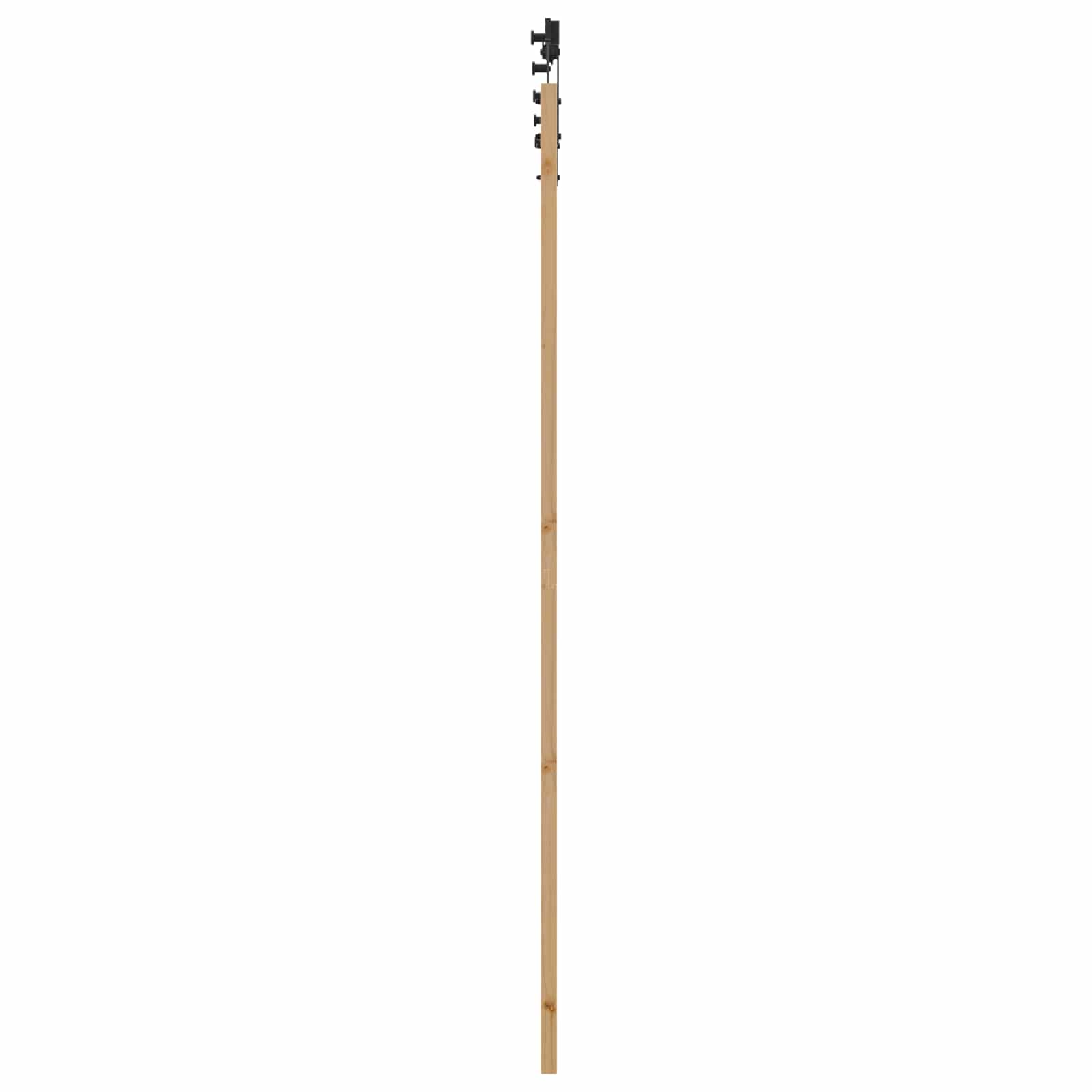 Schuifdeur Naturel en Zwart 83 x 232 cm Massief grenenhout is nu te koop bij PeponiXL, paradijselijk wonen!