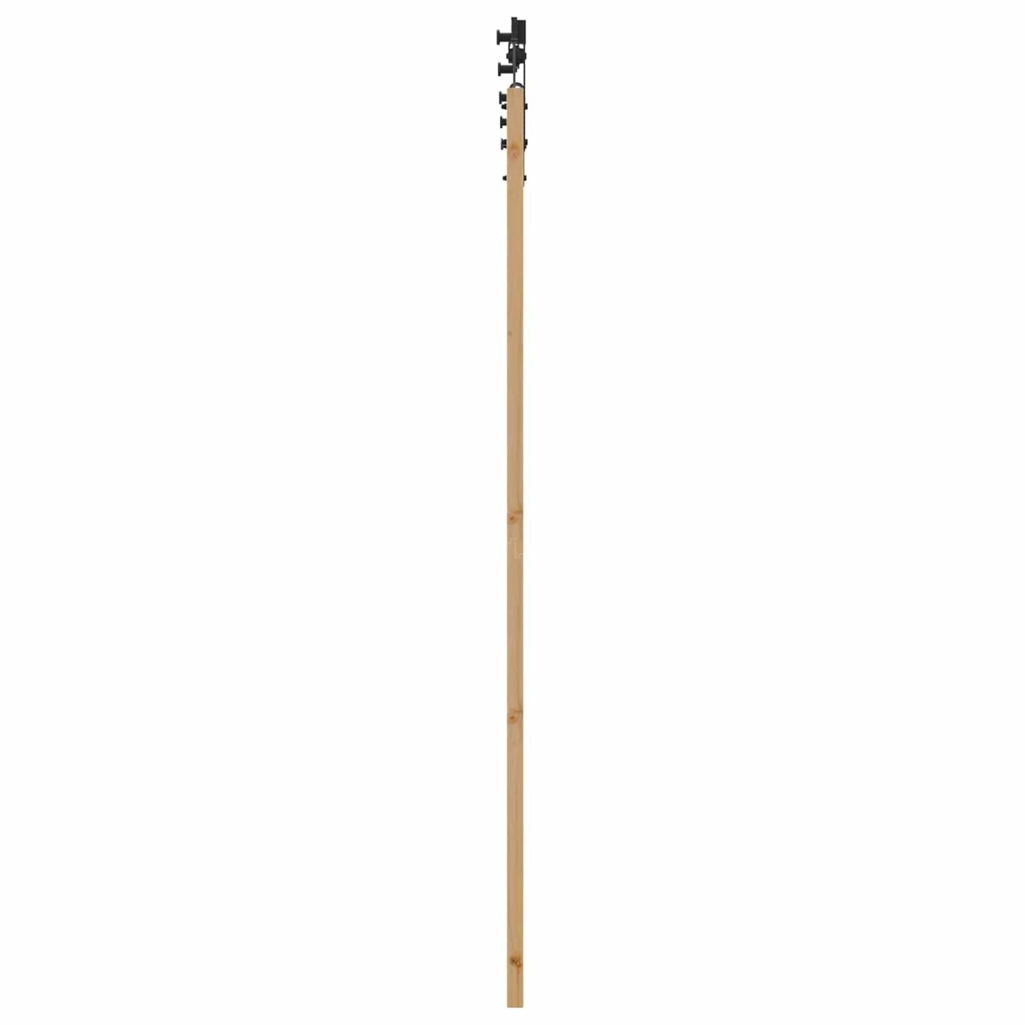 Schuifdeur Naturel en Zwart 83 x 211 cm Massief grenenhout is nu te koop bij PeponiXL, paradijselijk wonen!