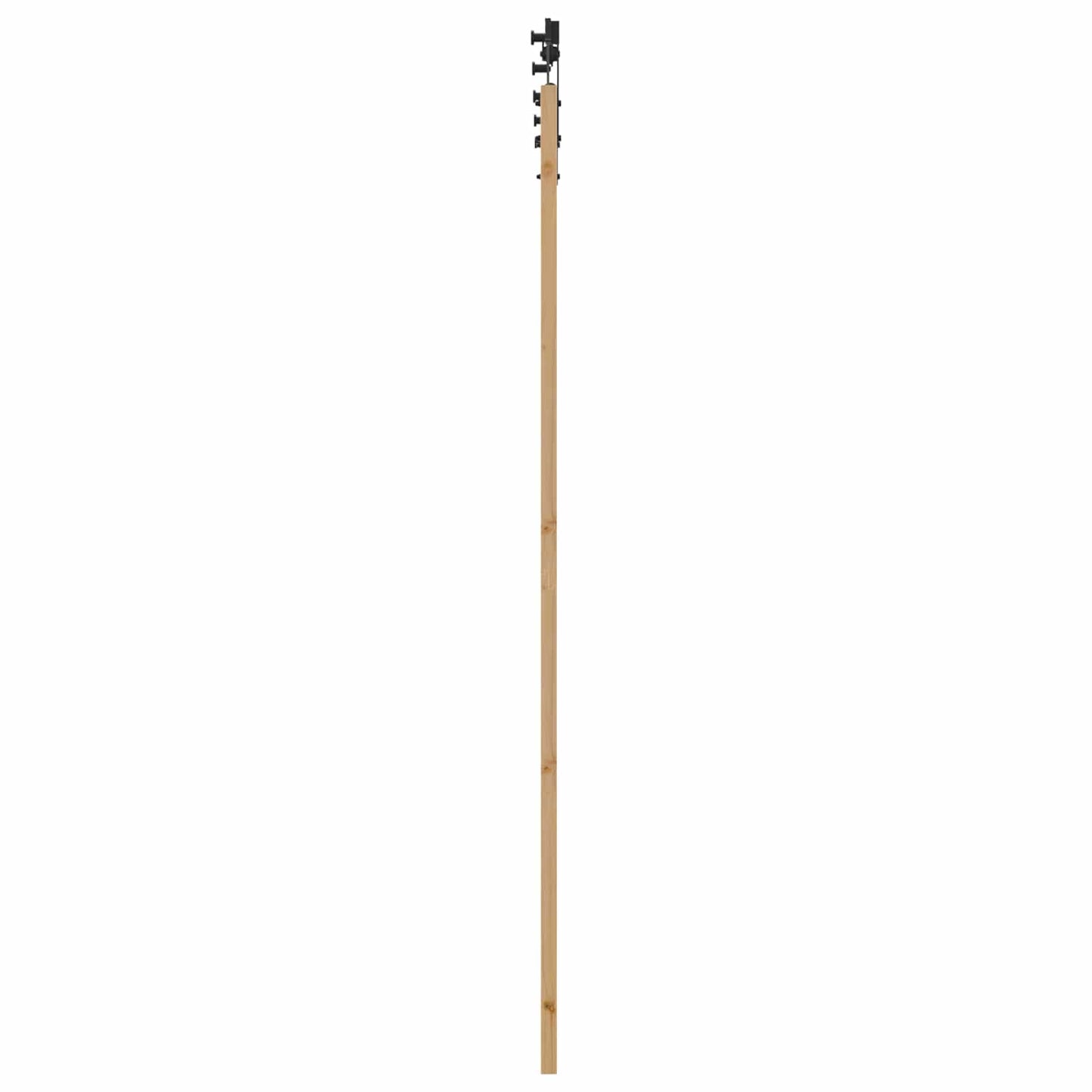 Schuifdeur Naturel en Zwart 83 x 232 cm Massief grenenhout is nu te koop bij PeponiXL, paradijselijk wonen!