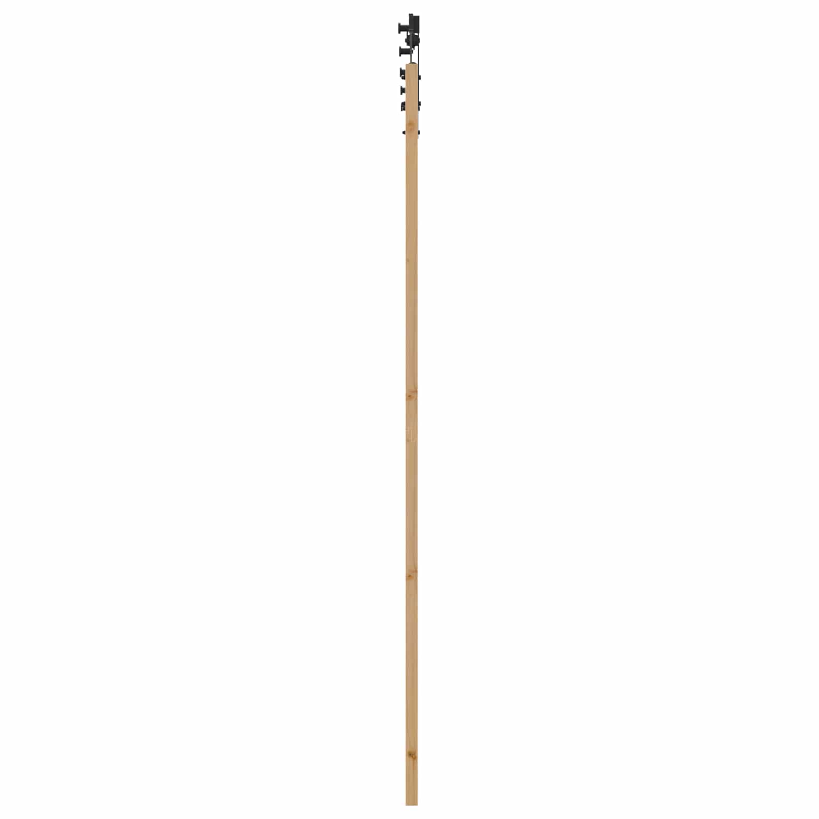 Schuifdeur Naturel en Zwart 83 x 232 cm Massief grenenhout is nu te koop bij PeponiXL, paradijselijk wonen!