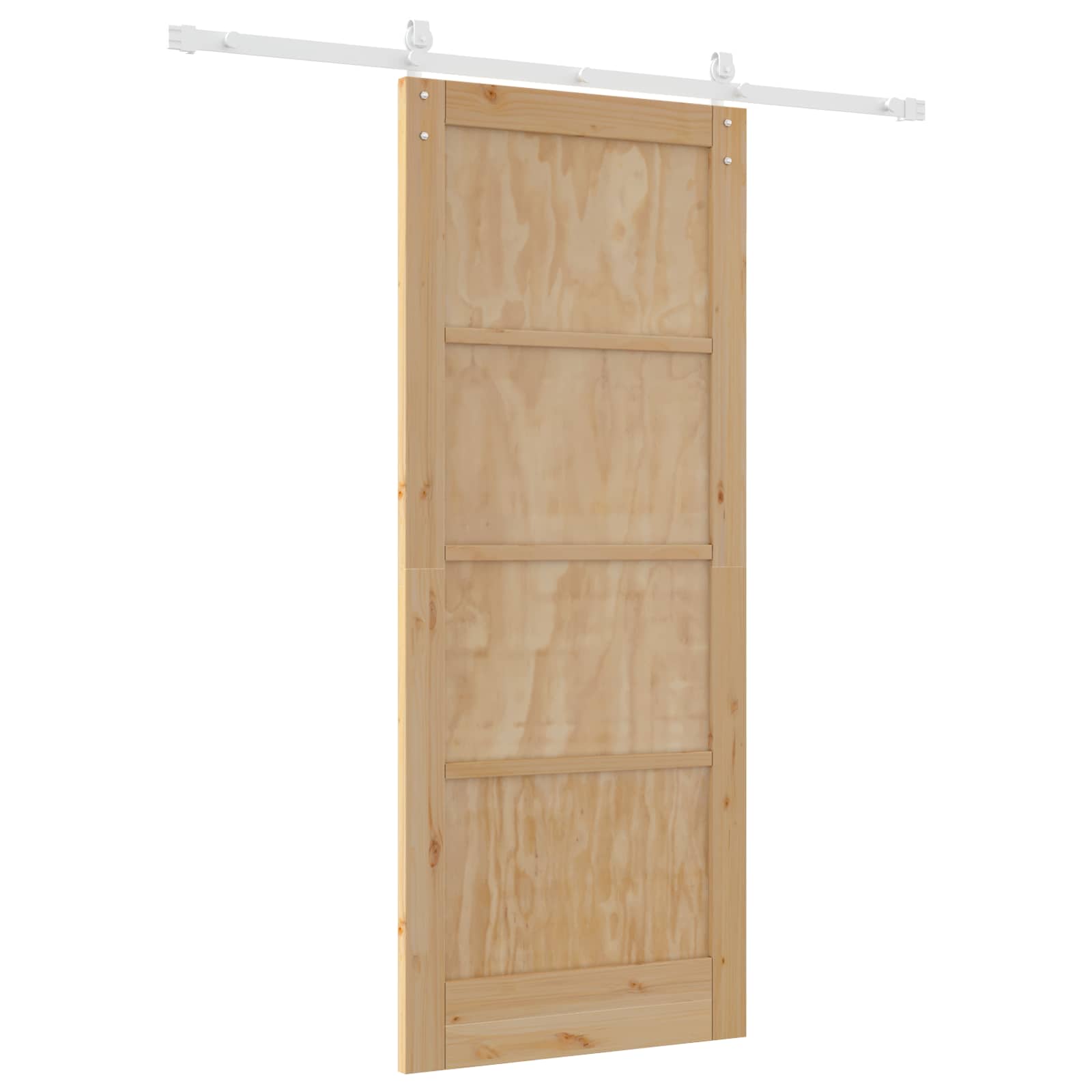 Schuifdeur Natuurlijk en Wit 83 x 202 cm Massief grenenhout is nu te koop bij PeponiXL, paradijselijk wonen!