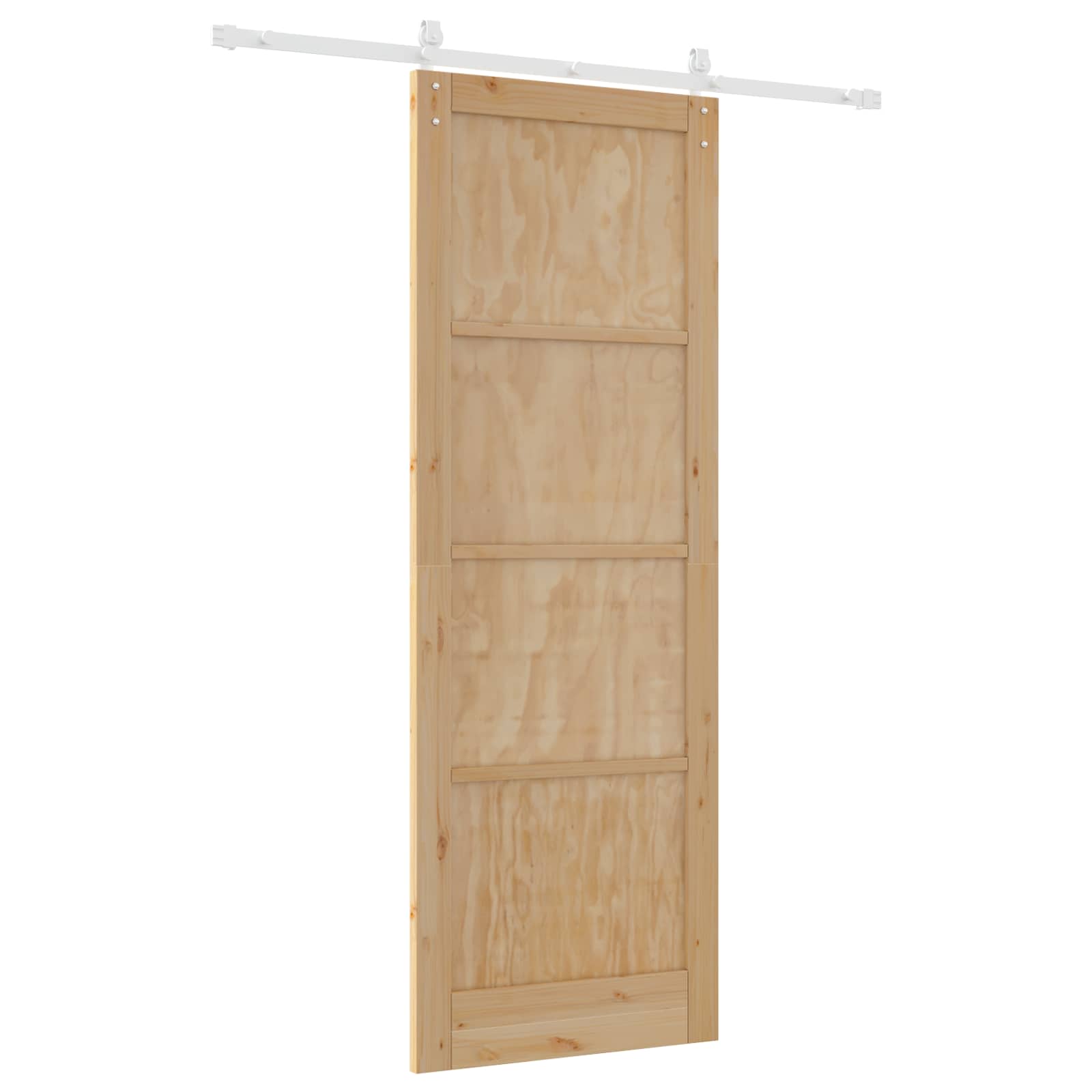 Schuifdeur Natuurlijk en Wit 83 x 232 cm Massief grenenhout is nu te koop bij PeponiXL, paradijselijk wonen!
