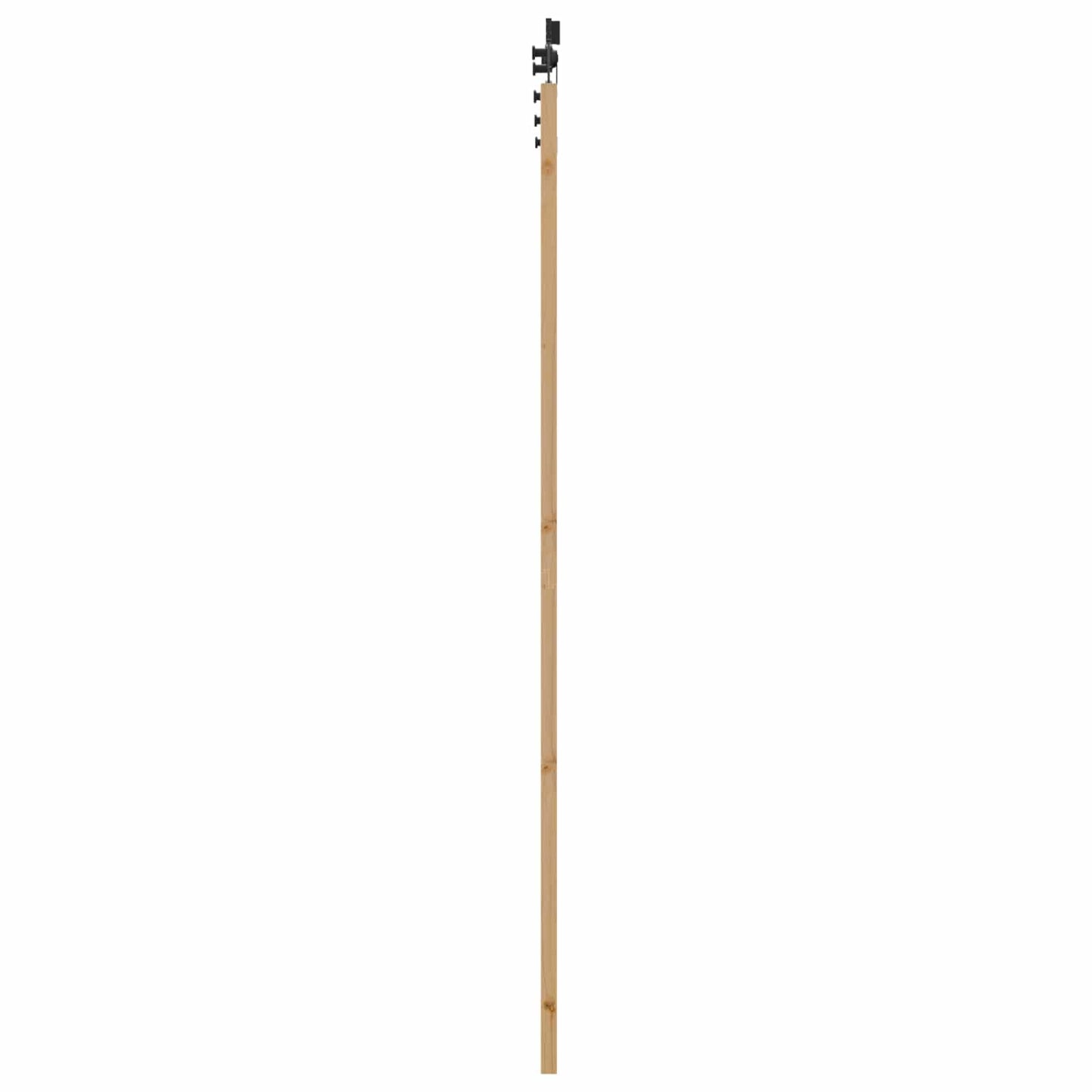 Schuifdeur Naturel en Zwart 83 x 232 cm Massief grenenhout is nu te koop bij PeponiXL, paradijselijk wonen!