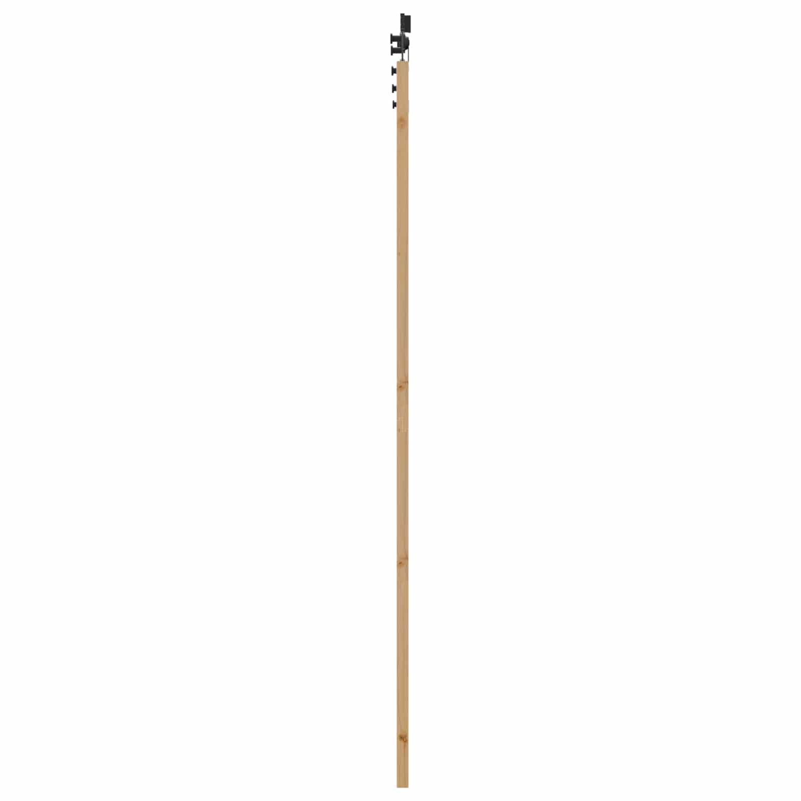 Schuifdeur Naturel en Zwart 83 x 232 cm Massief grenenhout is nu te koop bij PeponiXL, paradijselijk wonen!