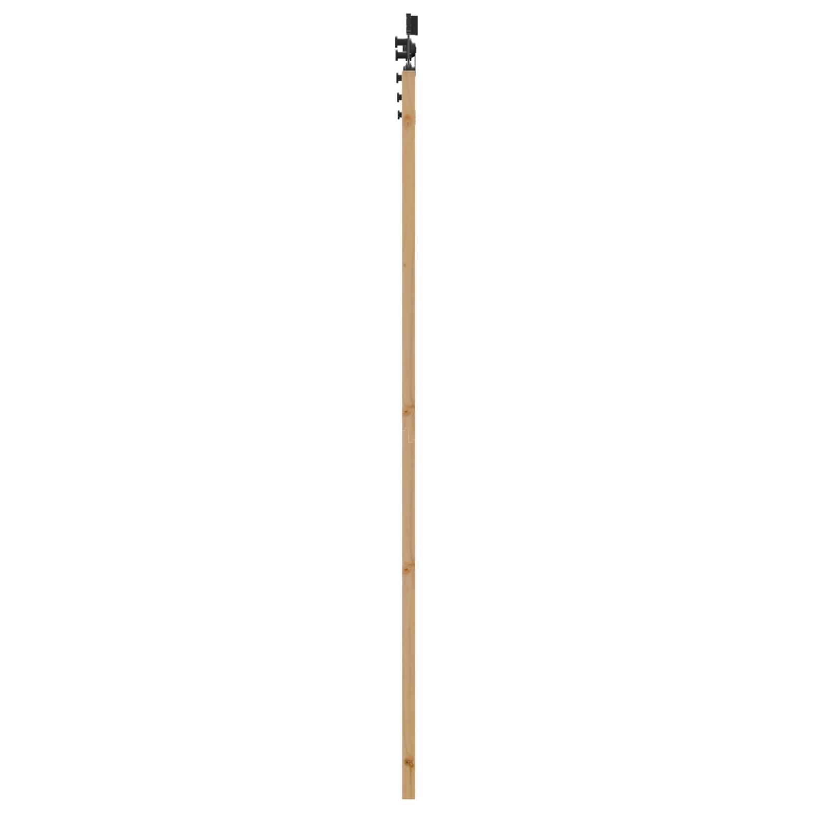 Schuifdeur Naturel en Zwart 83 x 211 cm Massief grenenhout is nu te koop bij PeponiXL, paradijselijk wonen!