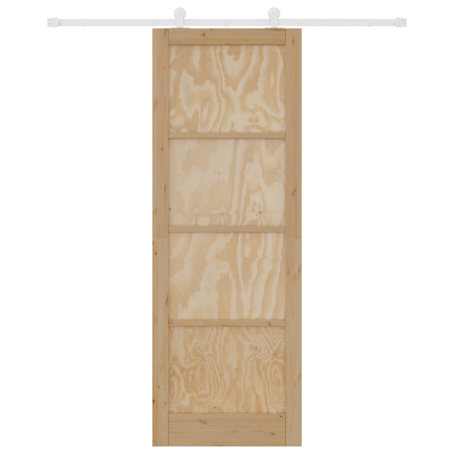 Schuifdeur Natuurlijk en Wit 83 x 232 cm Massief grenenhout is nu te koop bij PeponiXL, paradijselijk wonen!
