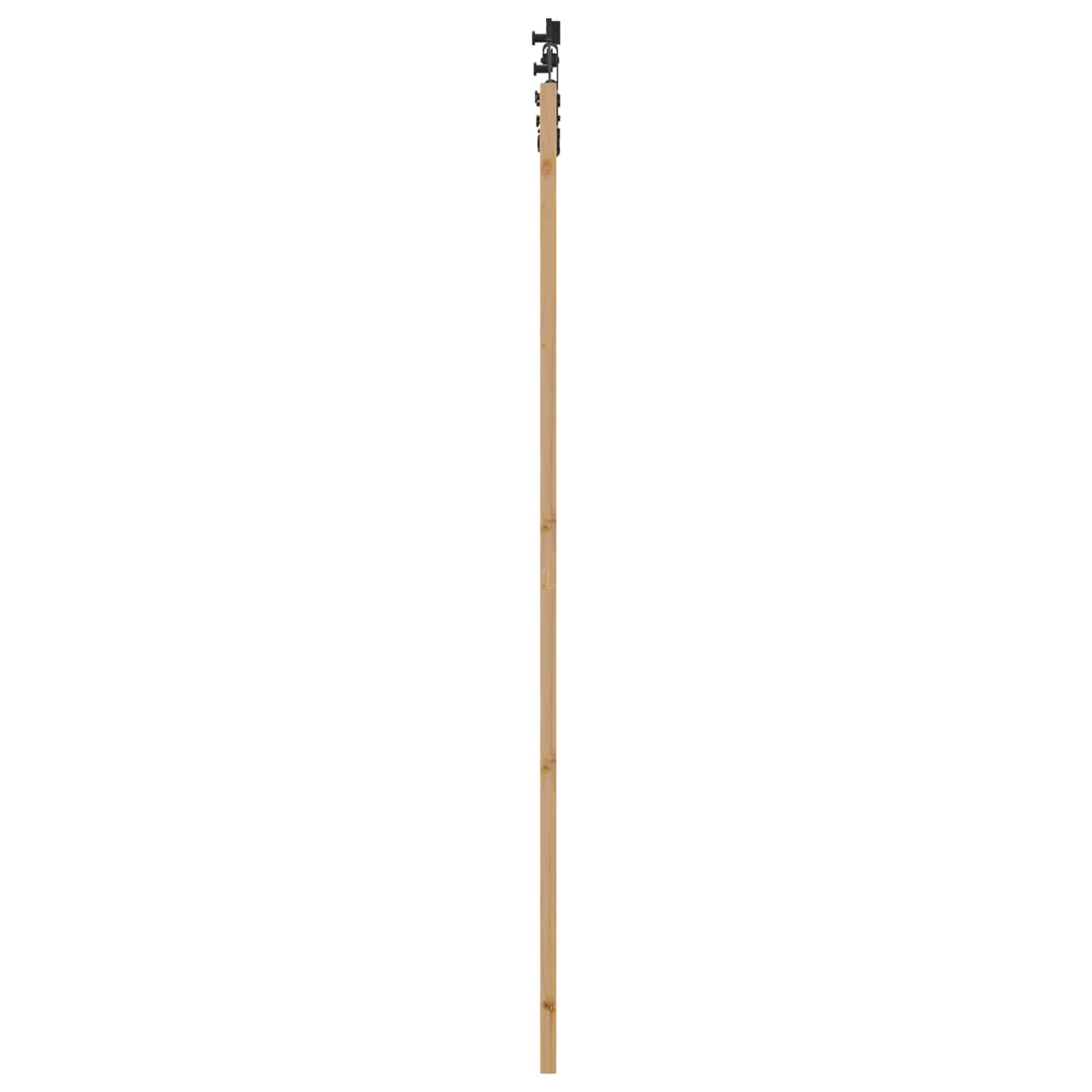 Schuifdeur Naturel en Zwart 83 x 232 cm Massief grenenhout is nu te koop bij PeponiXL, paradijselijk wonen!