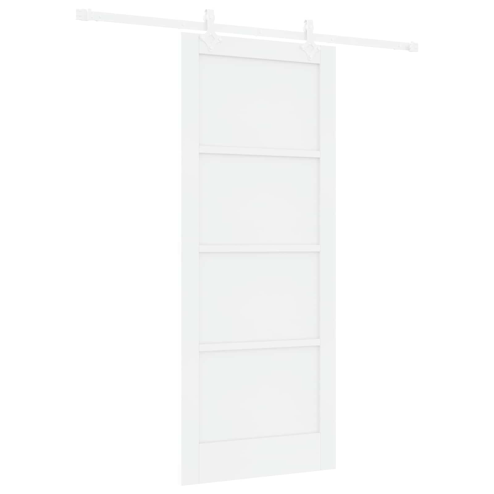 Schuifdeur Wit 83 x 202 cm Massief grenenhout is nu te koop bij PeponiXL, paradijselijk wonen!