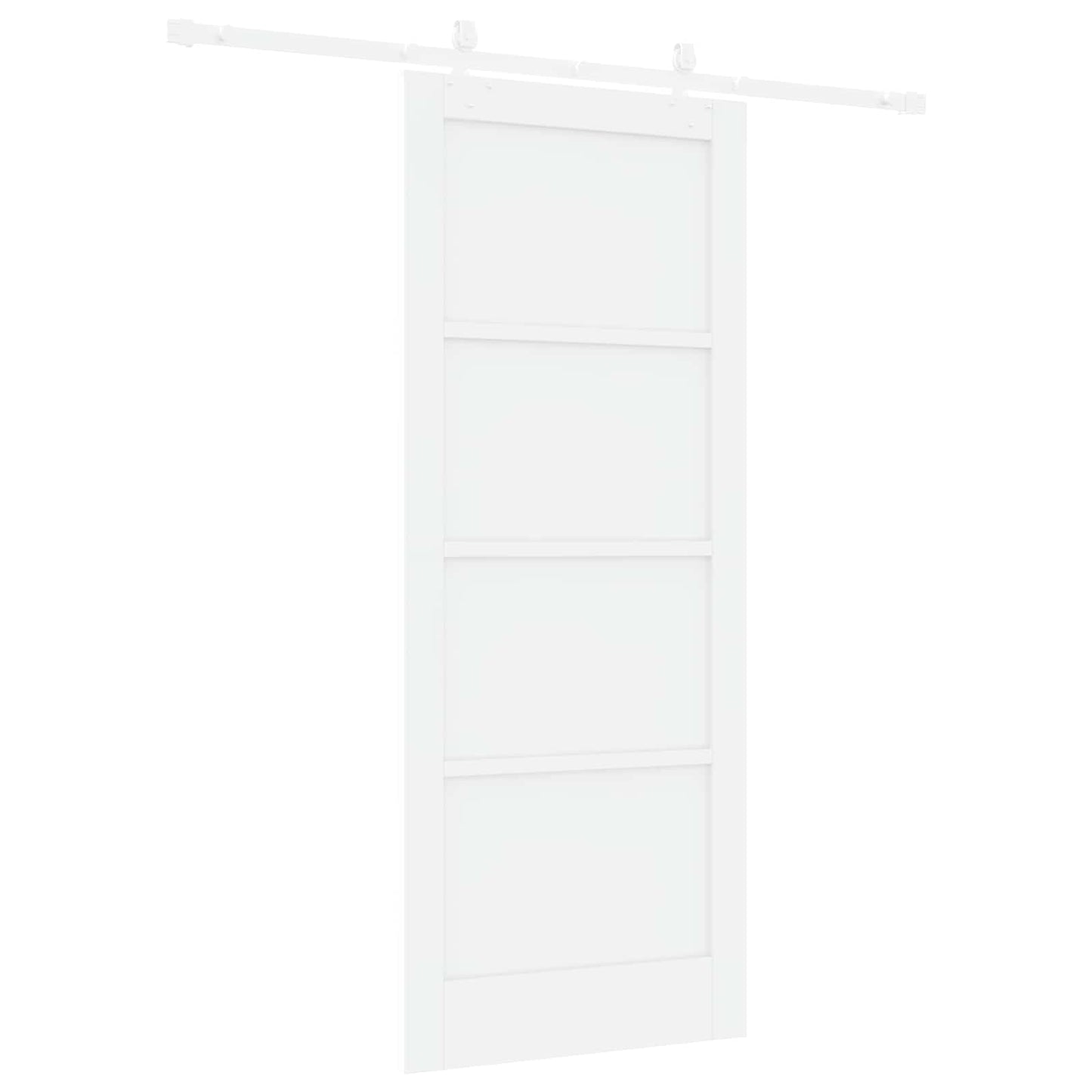 Schuifdeur Wit 83 x 202 cm Massief grenenhout is nu te koop bij PeponiXL, paradijselijk wonen!