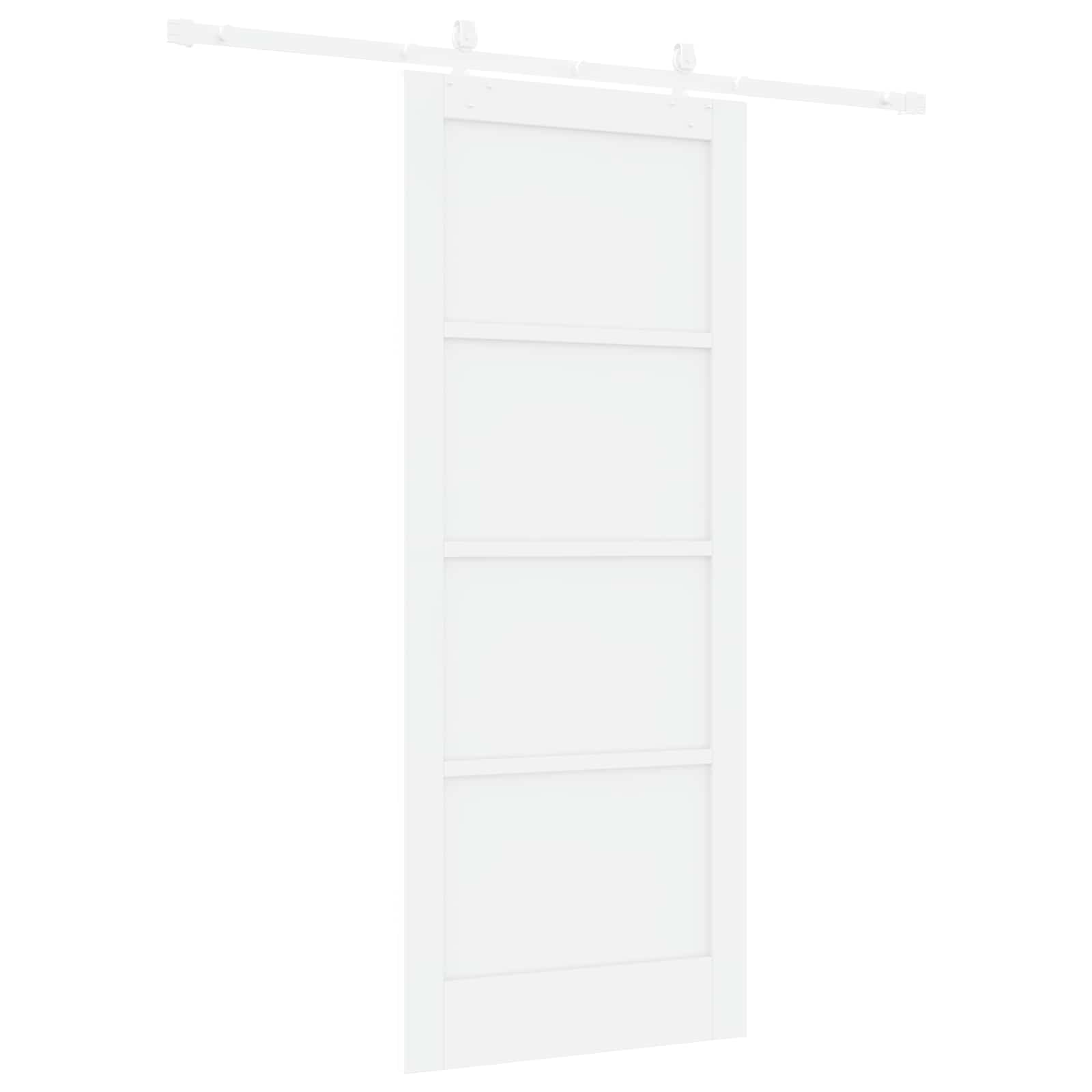 Schuifdeur Wit 83 x 202 cm Massief grenenhout is nu te koop bij PeponiXL, paradijselijk wonen!