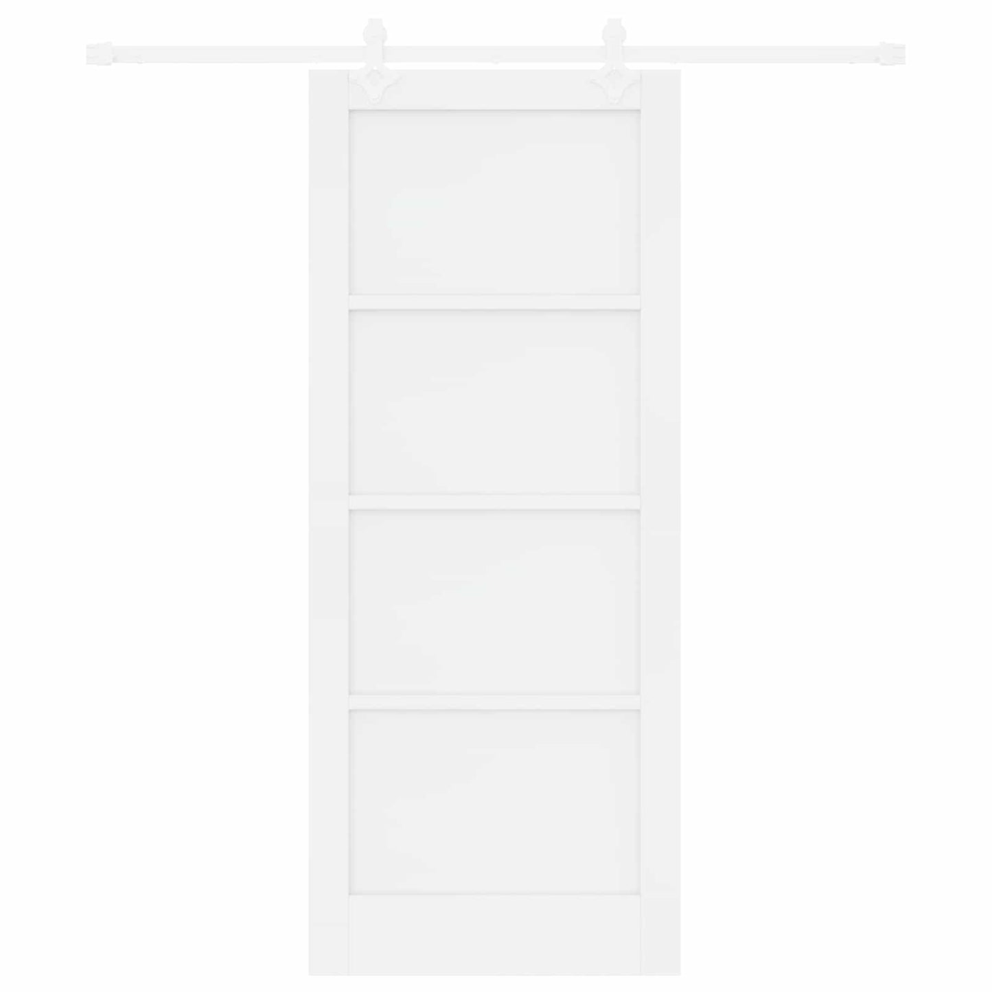 Schuifdeur Wit 83 x 202 cm Massief grenenhout is nu te koop bij PeponiXL, paradijselijk wonen!