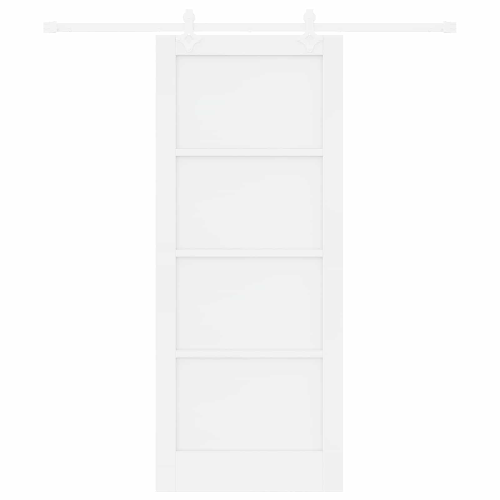 Schuifdeur Wit 83 x 202 cm Massief grenenhout is nu te koop bij PeponiXL, paradijselijk wonen!