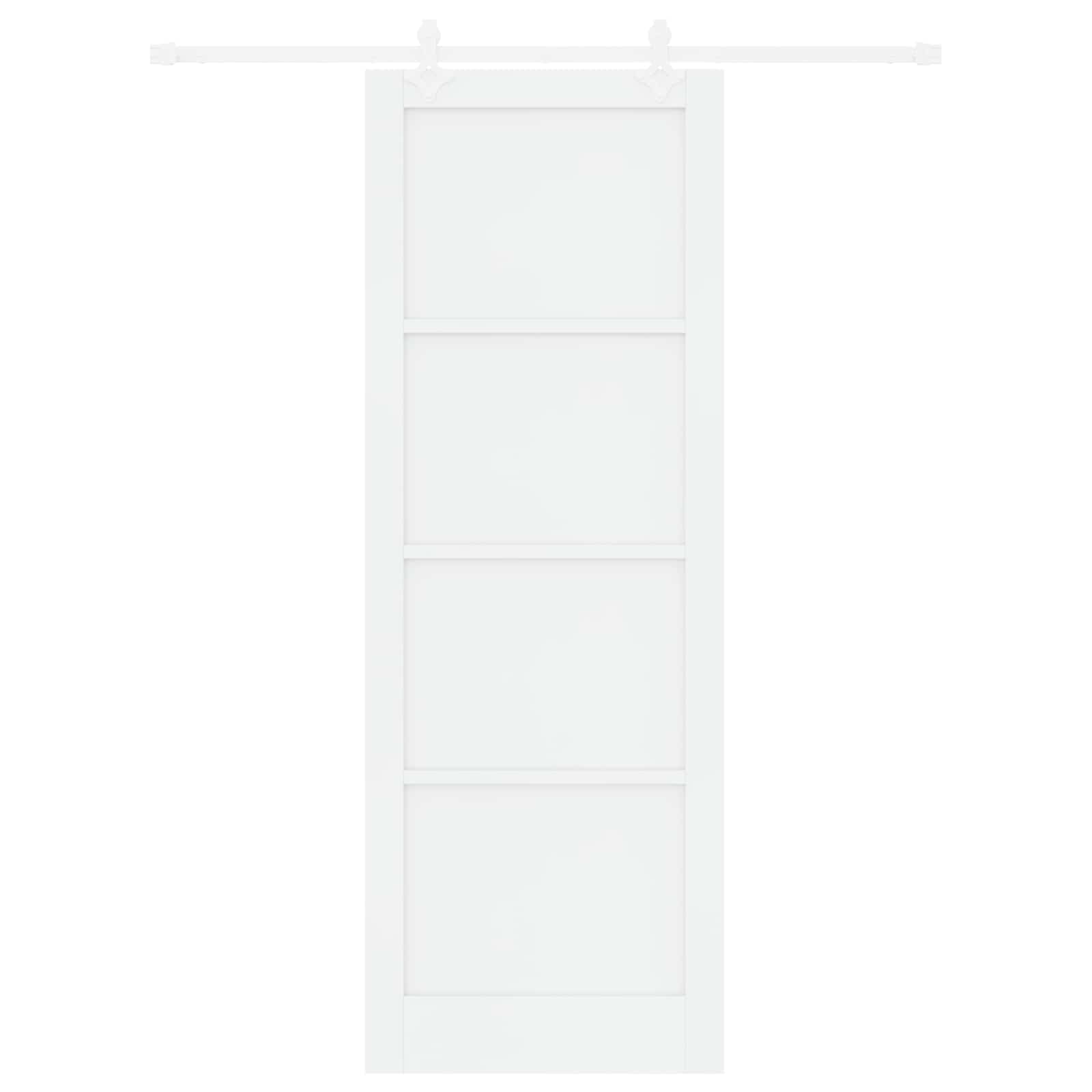 Schuifdeur Wit 83 x 232 cm Massief grenenhout is nu te koop bij PeponiXL, paradijselijk wonen!