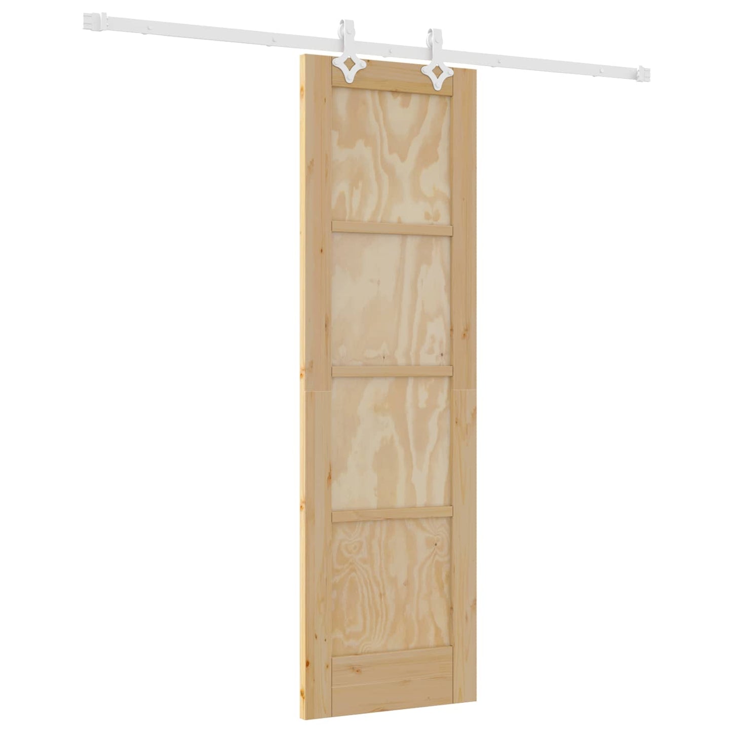 Schuifdeur Natuurlijk en Wit 61 x 198,5 cm Massief grenenhout is nu te koop bij PeponiXL, paradijselijk wonen!
