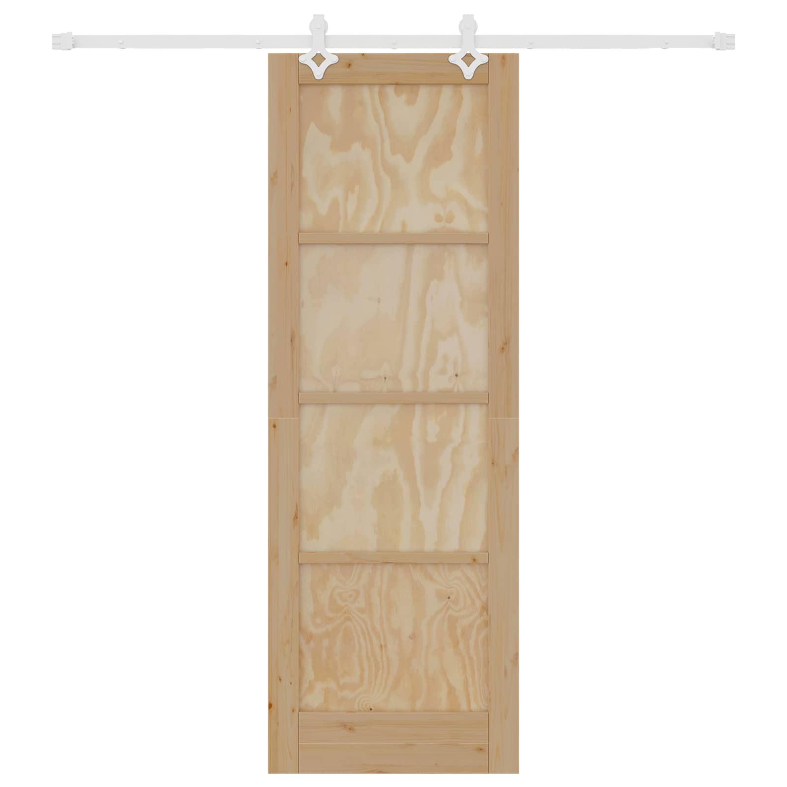 Schuifdeur Natuurlijk en Wit 73,5 x 211 cm Massief grenenhout is nu te koop bij PeponiXL, paradijselijk wonen!