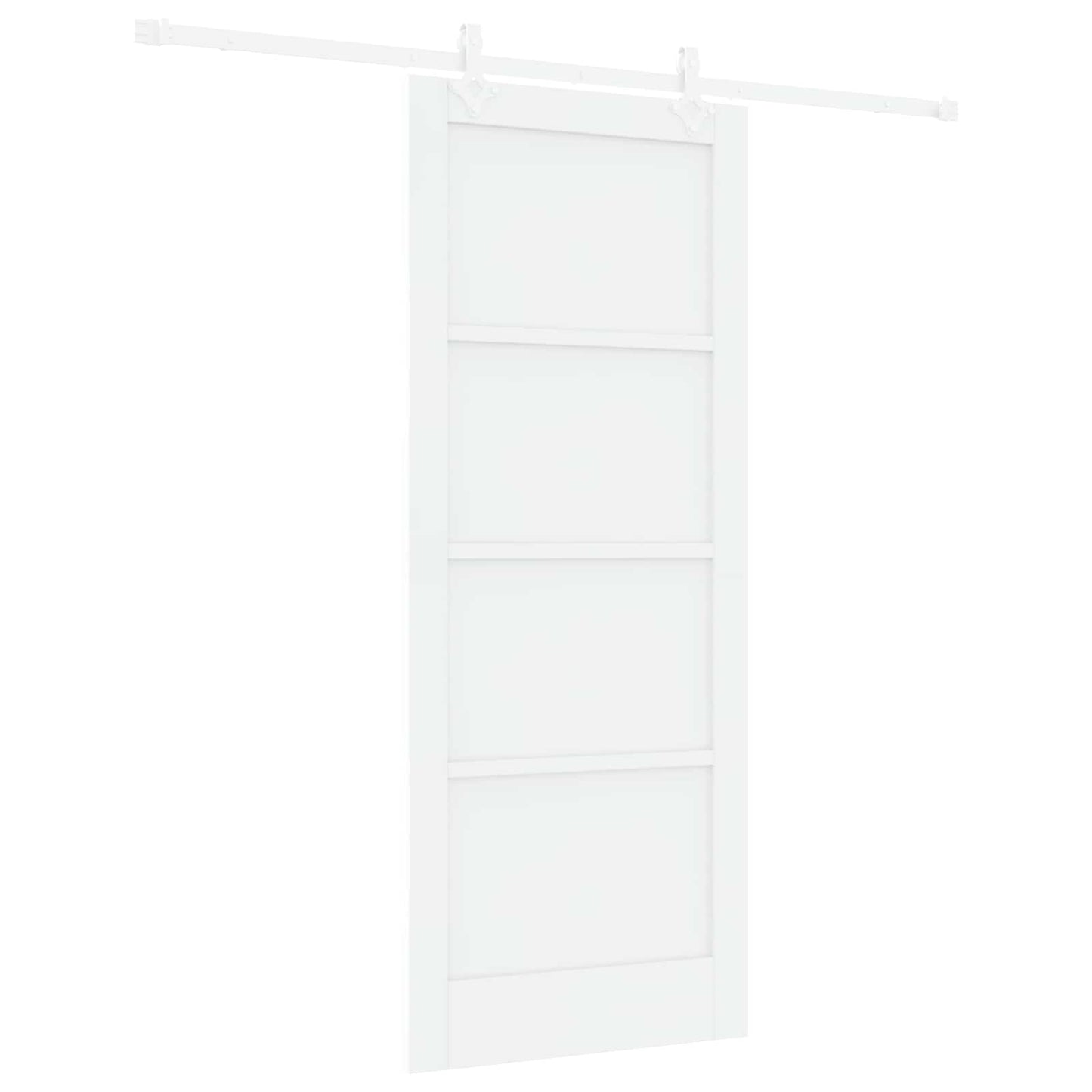 Schuifdeur Wit 83 x 202 cm Massief grenenhout is nu te koop bij PeponiXL, paradijselijk wonen!