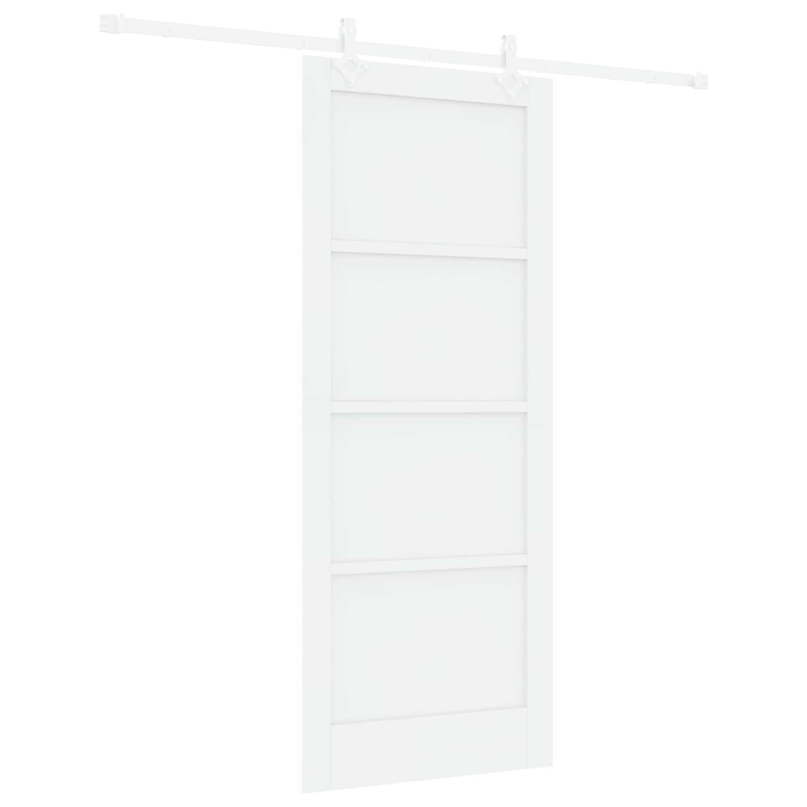Schuifdeur Wit 83 x 202 cm Massief grenenhout is nu te koop bij PeponiXL, paradijselijk wonen!
