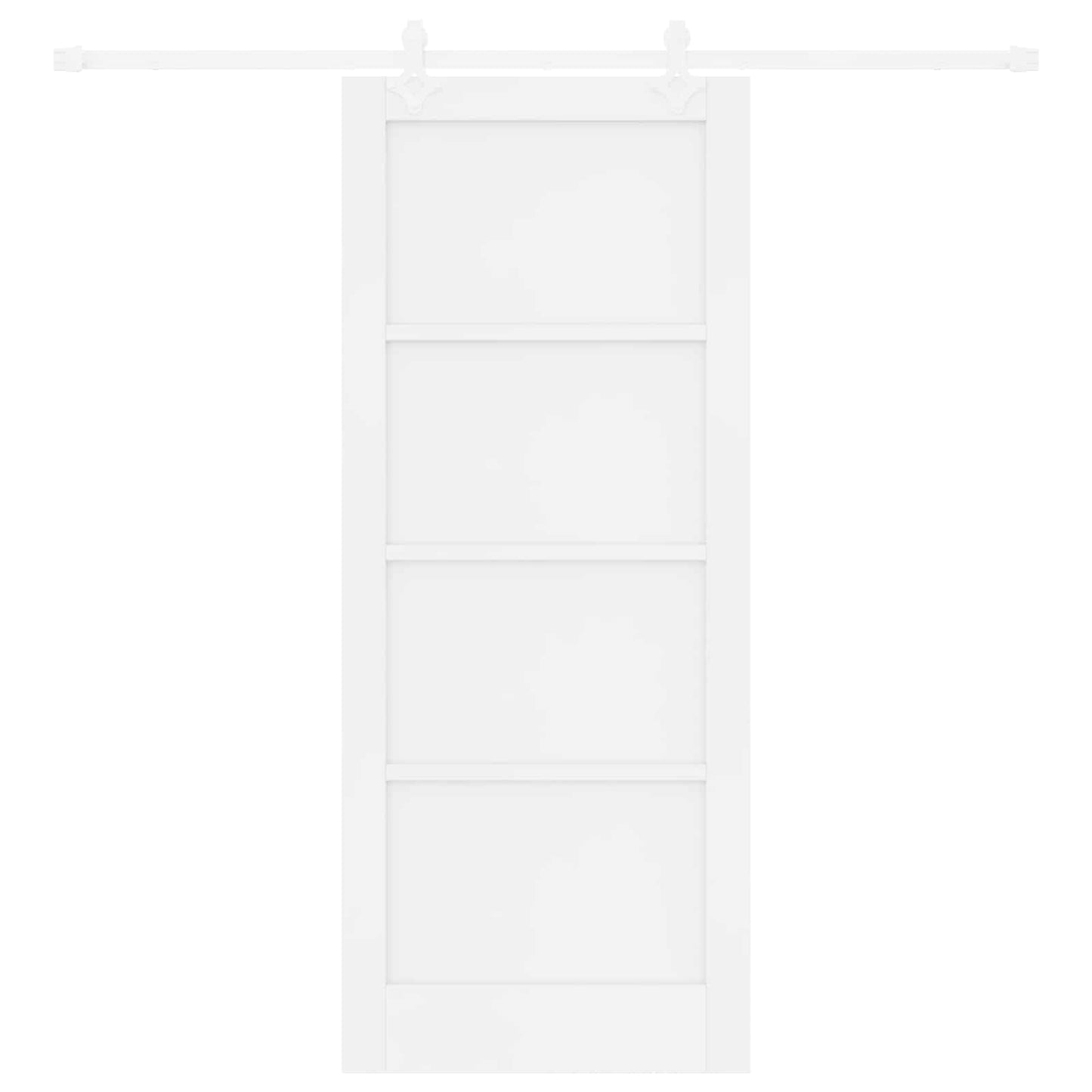 Schuifdeur Wit 83 x 202 cm Massief grenenhout is nu te koop bij PeponiXL, paradijselijk wonen!