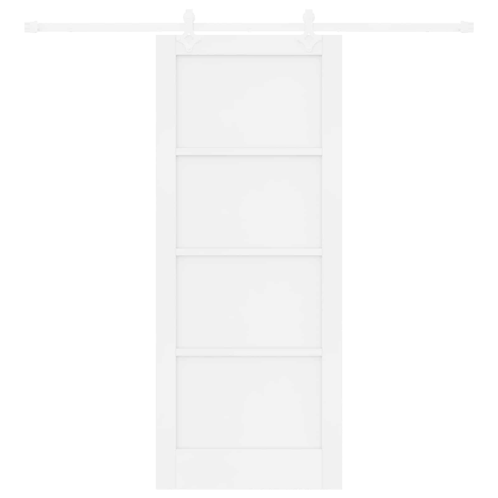 Schuifdeur Wit 83 x 202 cm Massief grenenhout is nu te koop bij PeponiXL, paradijselijk wonen!