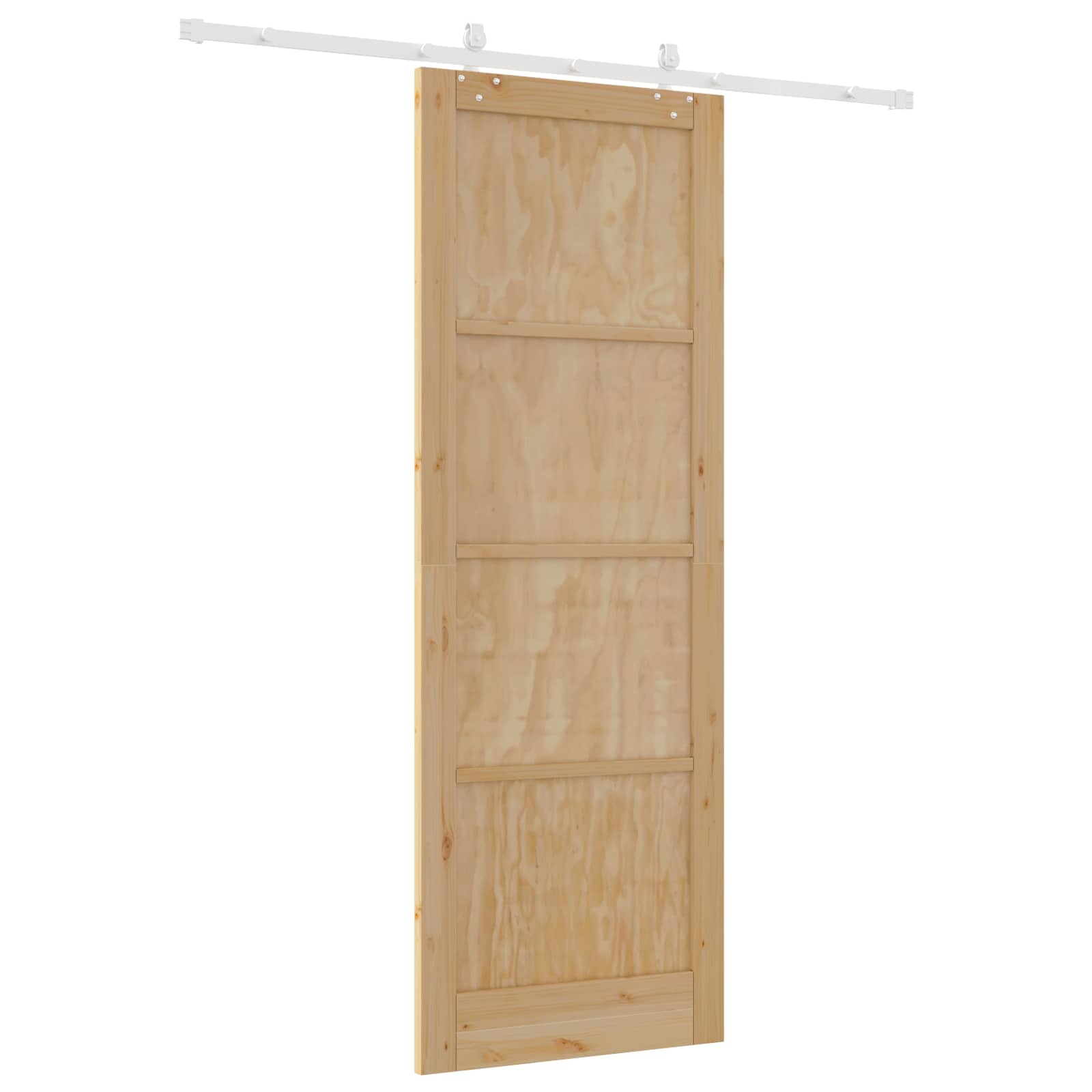 Schuifdeur Natuurlijk en Wit 83 x 232 cm Massief grenenhout is nu te koop bij PeponiXL, paradijselijk wonen!