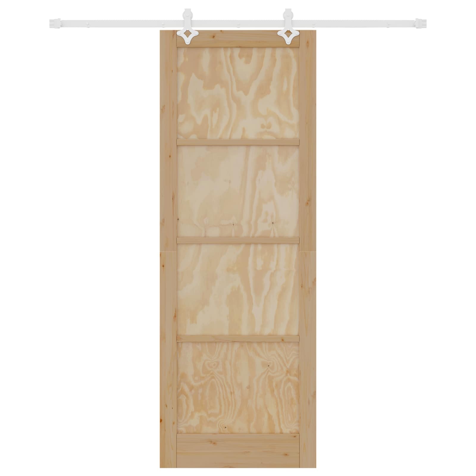 Schuifdeur Natuurlijk en Wit 83 x 232 cm Massief grenenhout is nu te koop bij PeponiXL, paradijselijk wonen!