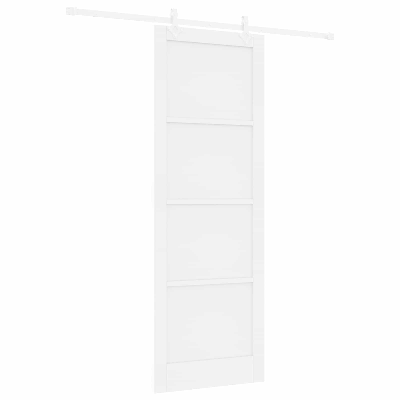 Schuifdeur Wit 83 x 232 cm Massief grenenhout is nu te koop bij PeponiXL, paradijselijk wonen!