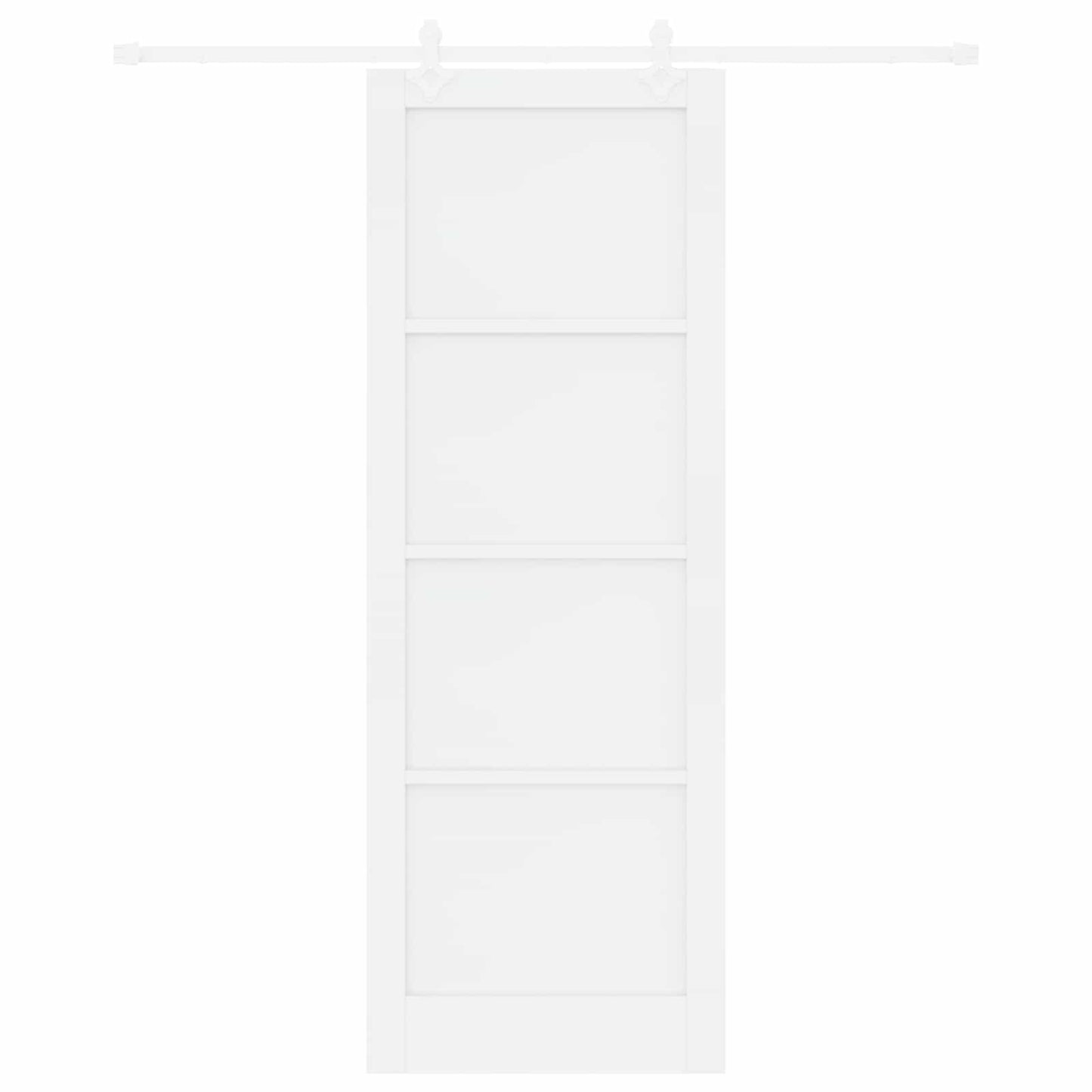 Schuifdeur Wit 83 x 232 cm Massief grenenhout is nu te koop bij PeponiXL, paradijselijk wonen!