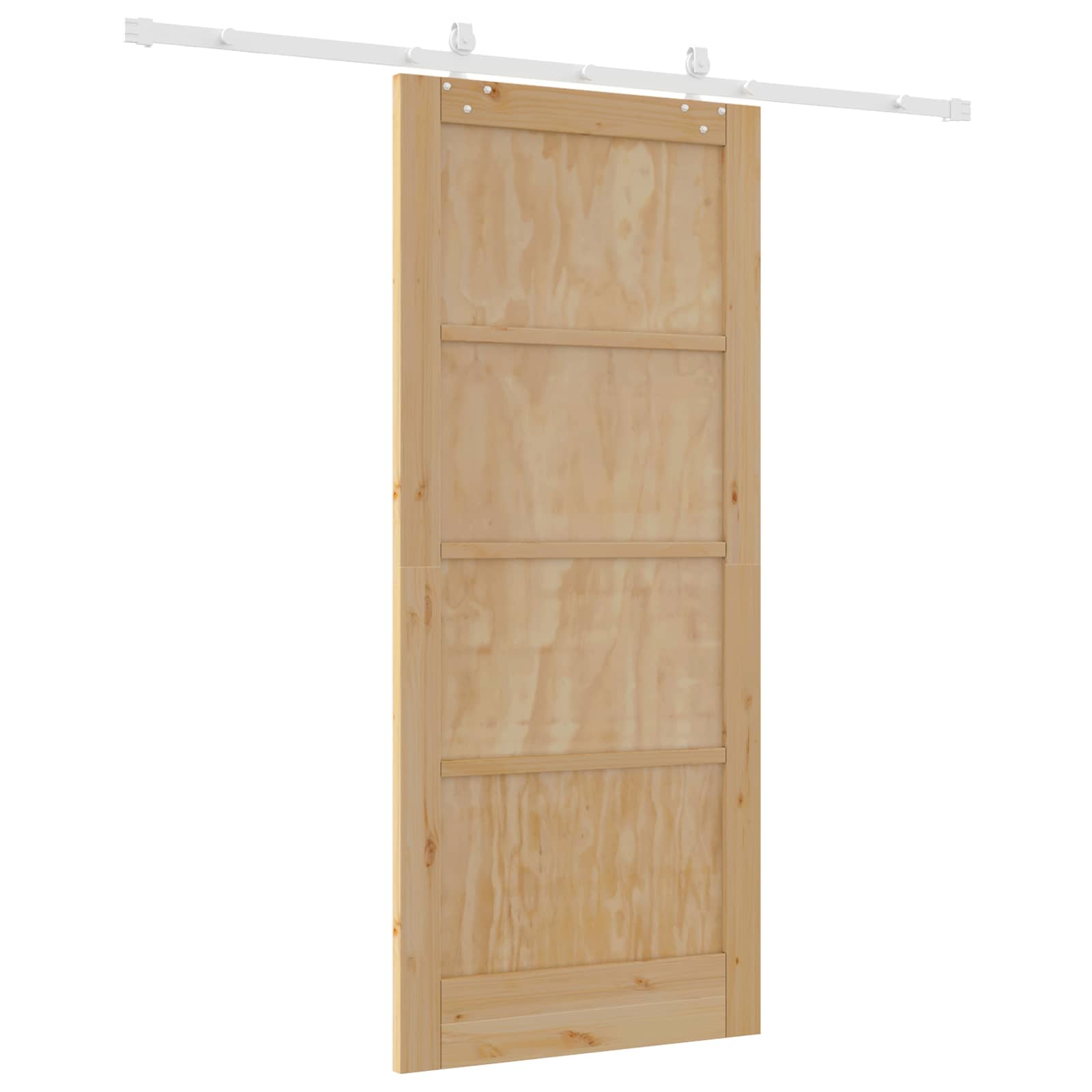 Schuifdeur Natuurlijk en Wit 86 x 198,5 cm Massief grenenhout is nu te koop bij PeponiXL, paradijselijk wonen!