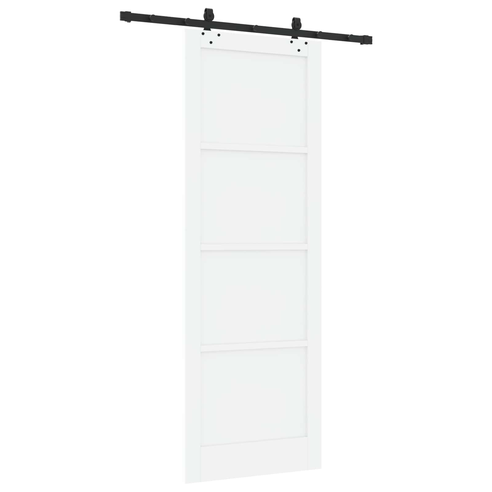 Schuifdeur ORKDAL Wit 83 x 232 cm Massief grenenhout is nu te koop bij PeponiXL, paradijselijk wonen!