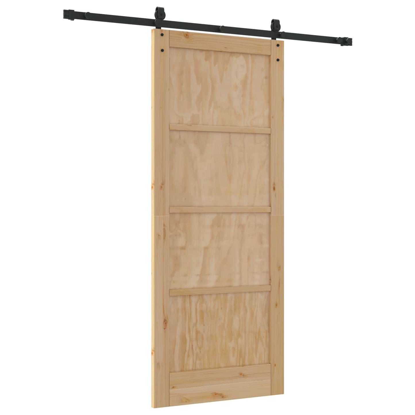 Schuifdeur ORKDAL Naturel en Zwart 83 x 202 cm is nu te koop bij PeponiXL, paradijselijk wonen!