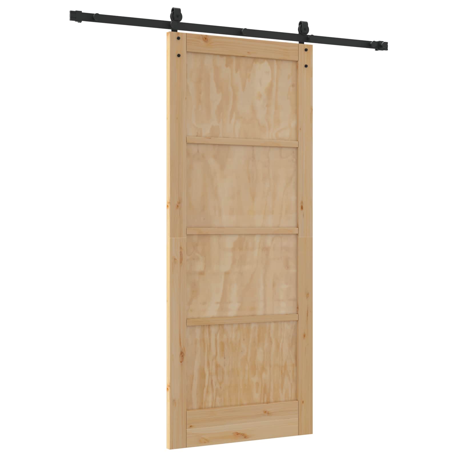 Schuifdeur ORKDAL Naturel en Zwart 83 x 202 cm is nu te koop bij PeponiXL, paradijselijk wonen!