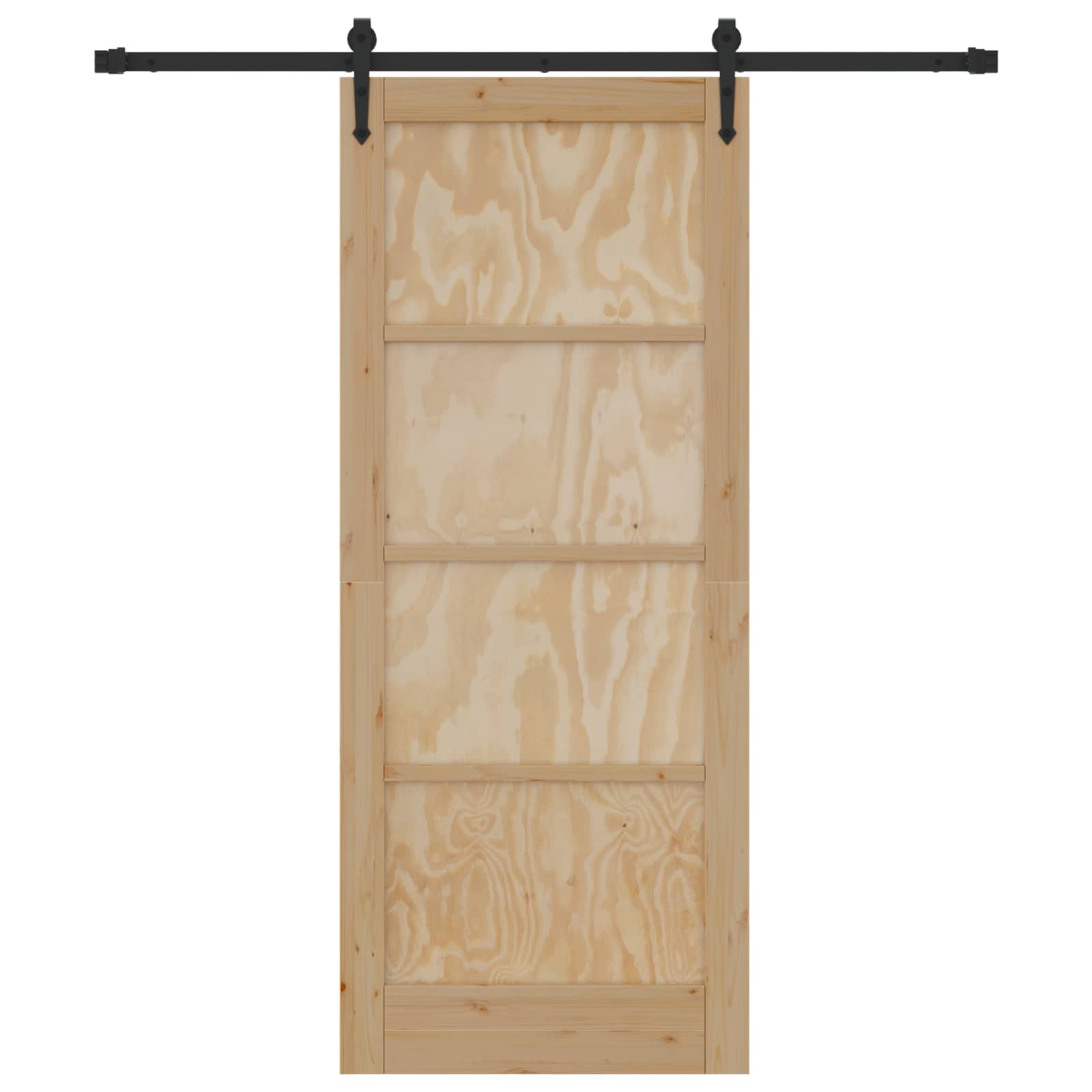 Schuifdeur ORKDAL Naturel en Zwart 83 x 202 cm is nu te koop bij PeponiXL, paradijselijk wonen!