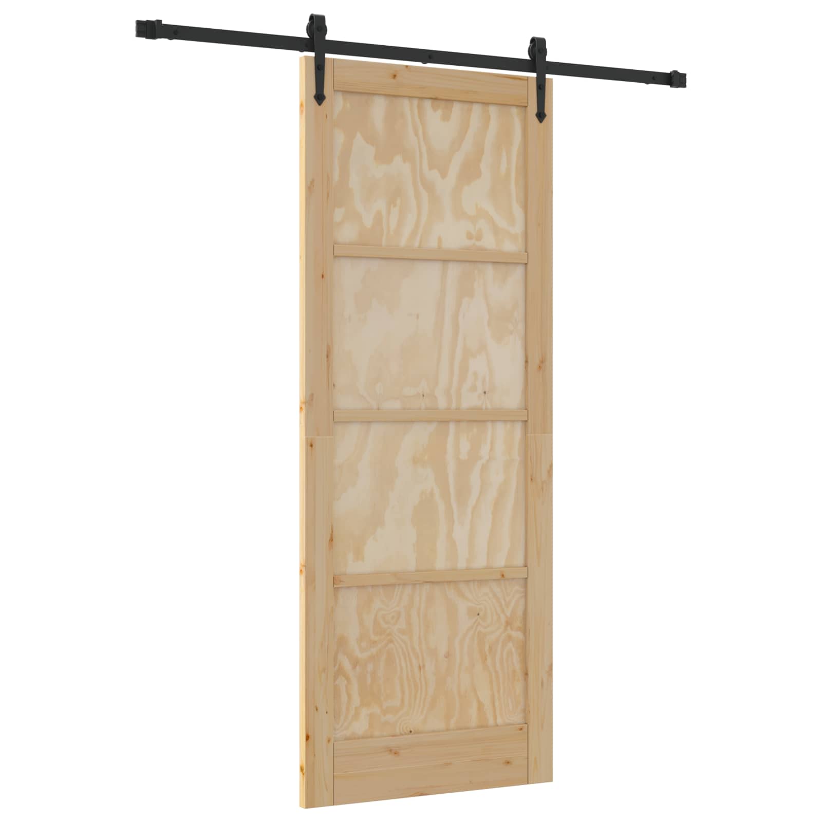 Schuifdeur ORKDAL Naturel en Zwart 83 x 211 cm is nu te koop bij PeponiXL, paradijselijk wonen!