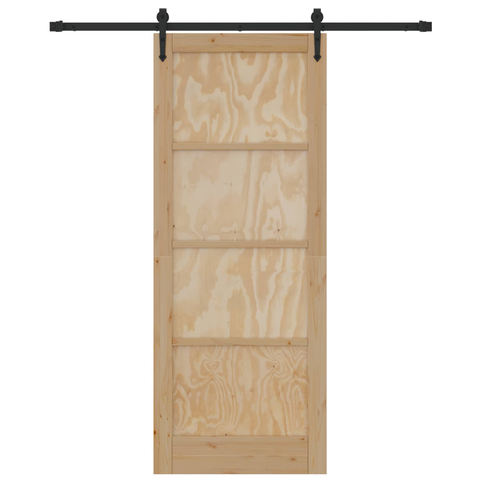 Schuifdeur ORKDAL Naturel en Zwart 83 x 211 cm is nu te koop bij PeponiXL, paradijselijk wonen!