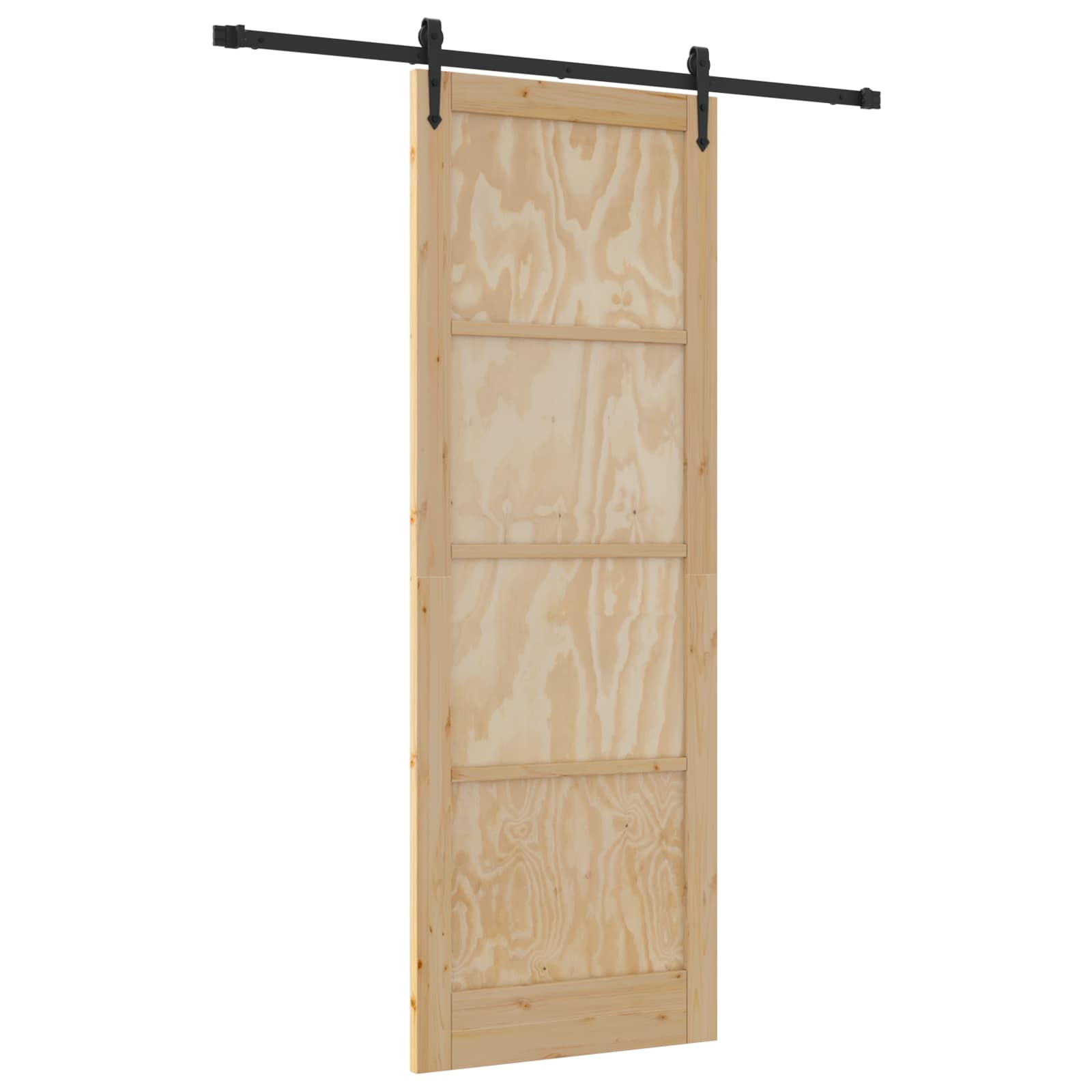 Schuifdeur ORKDAL Naturel en Zwart 83 x 232 cm is nu te koop bij PeponiXL, paradijselijk wonen!