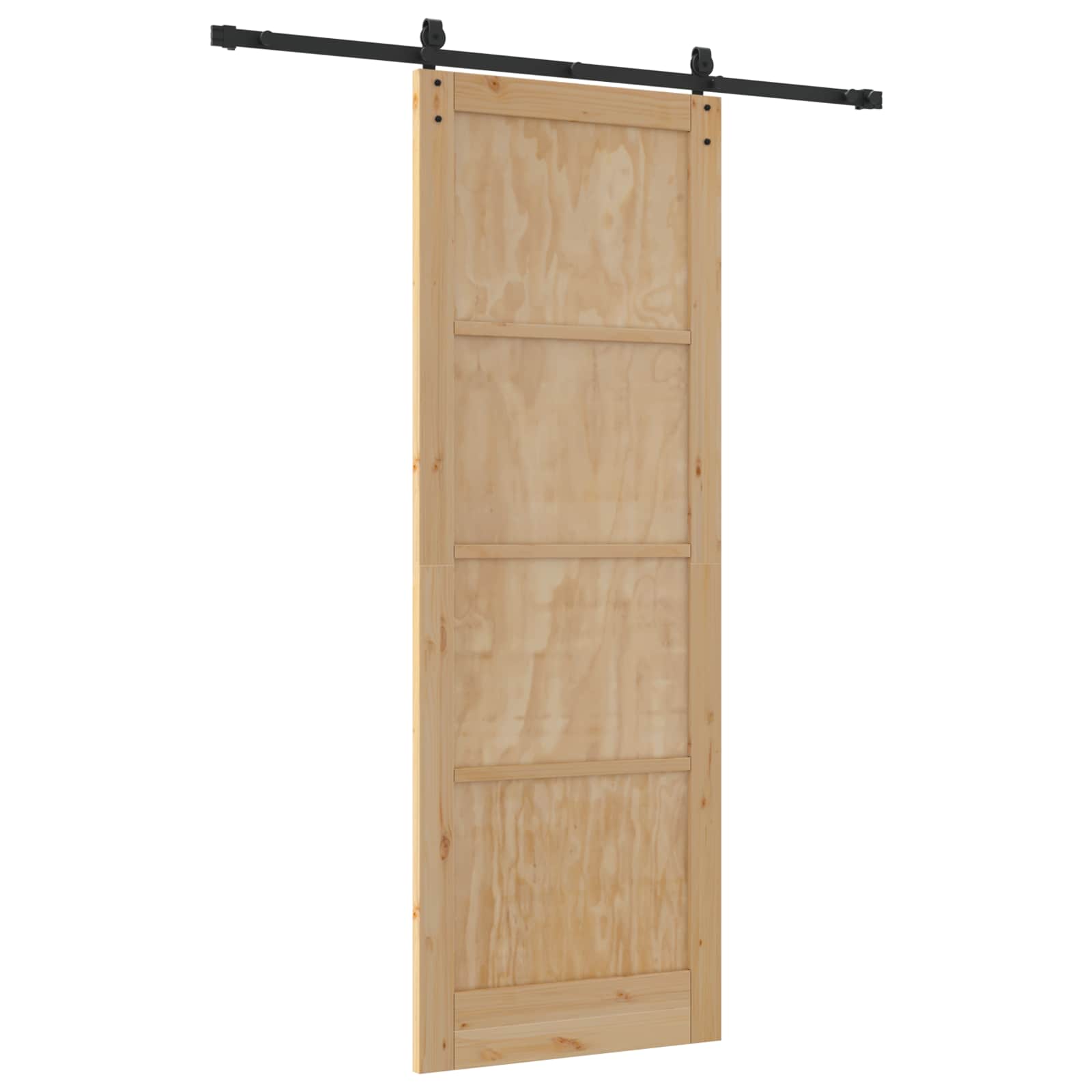 Schuifdeur ORKDAL Naturel en Zwart 83 x 232 cm is nu te koop bij PeponiXL, paradijselijk wonen!