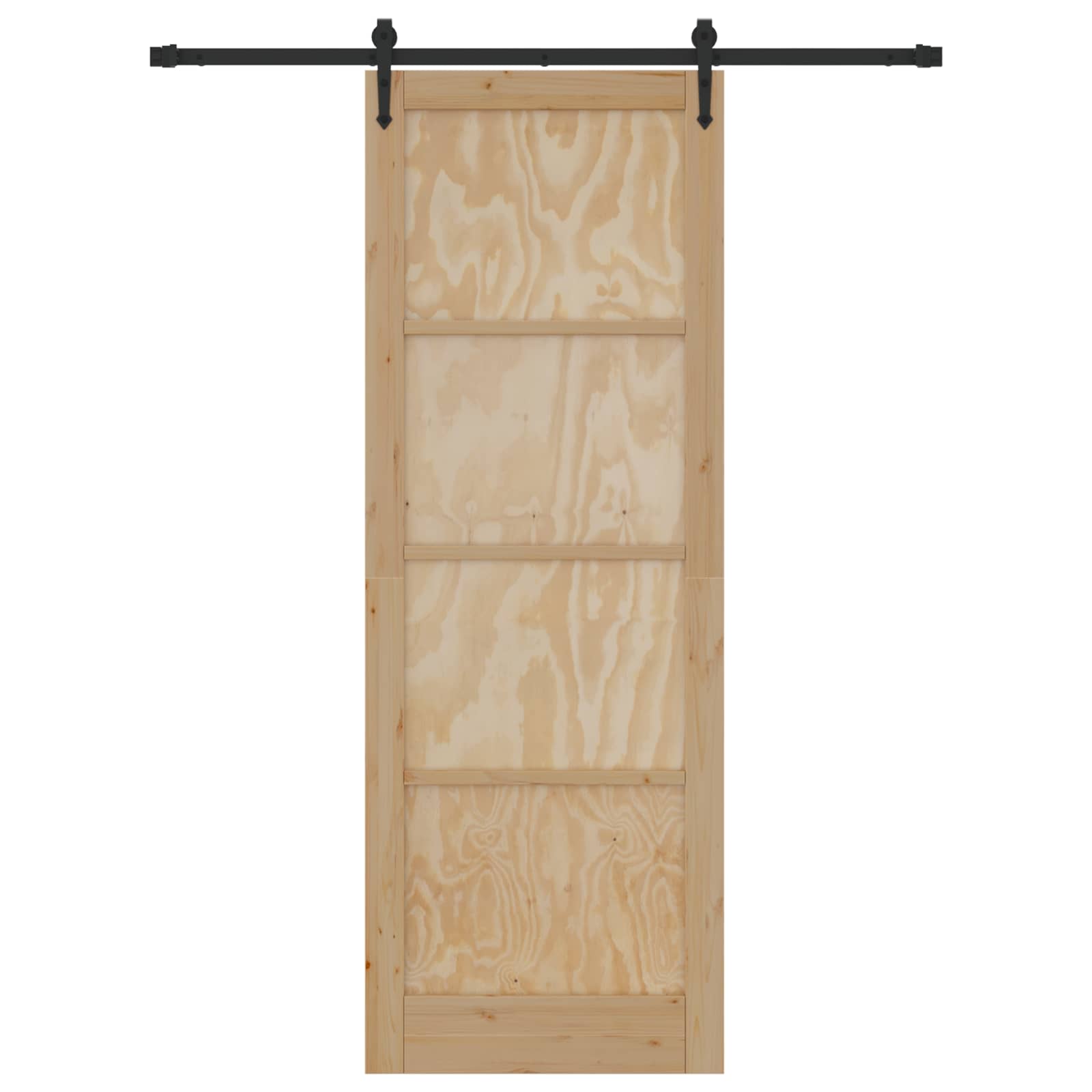 Schuifdeur ORKDAL Naturel en Zwart 83 x 232 cm is nu te koop bij PeponiXL, paradijselijk wonen!