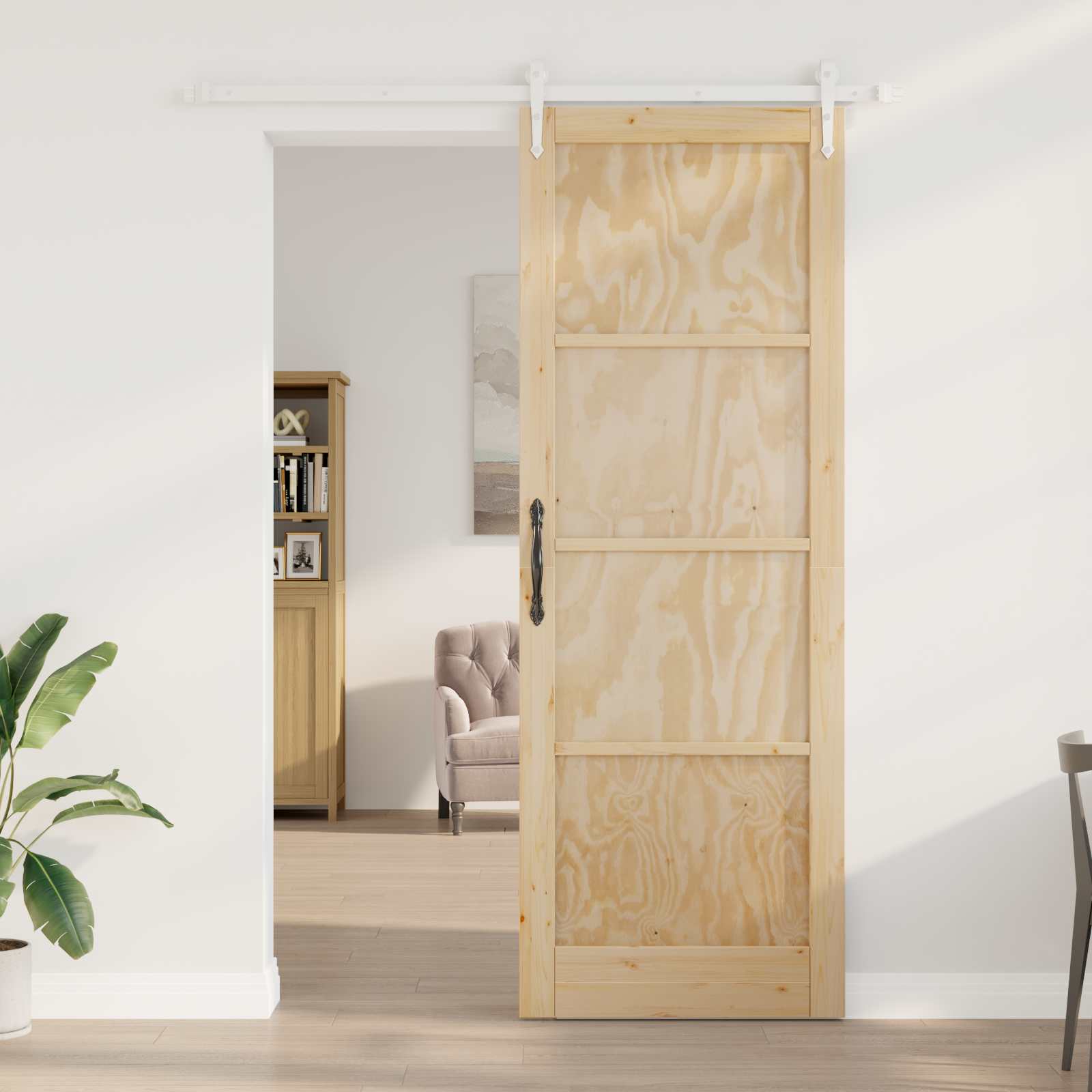 Schuifdeur ORKDAL Natuurlijk en Wit 83 x 232 cm is nu te koop bij PeponiXL, paradijselijk wonen!