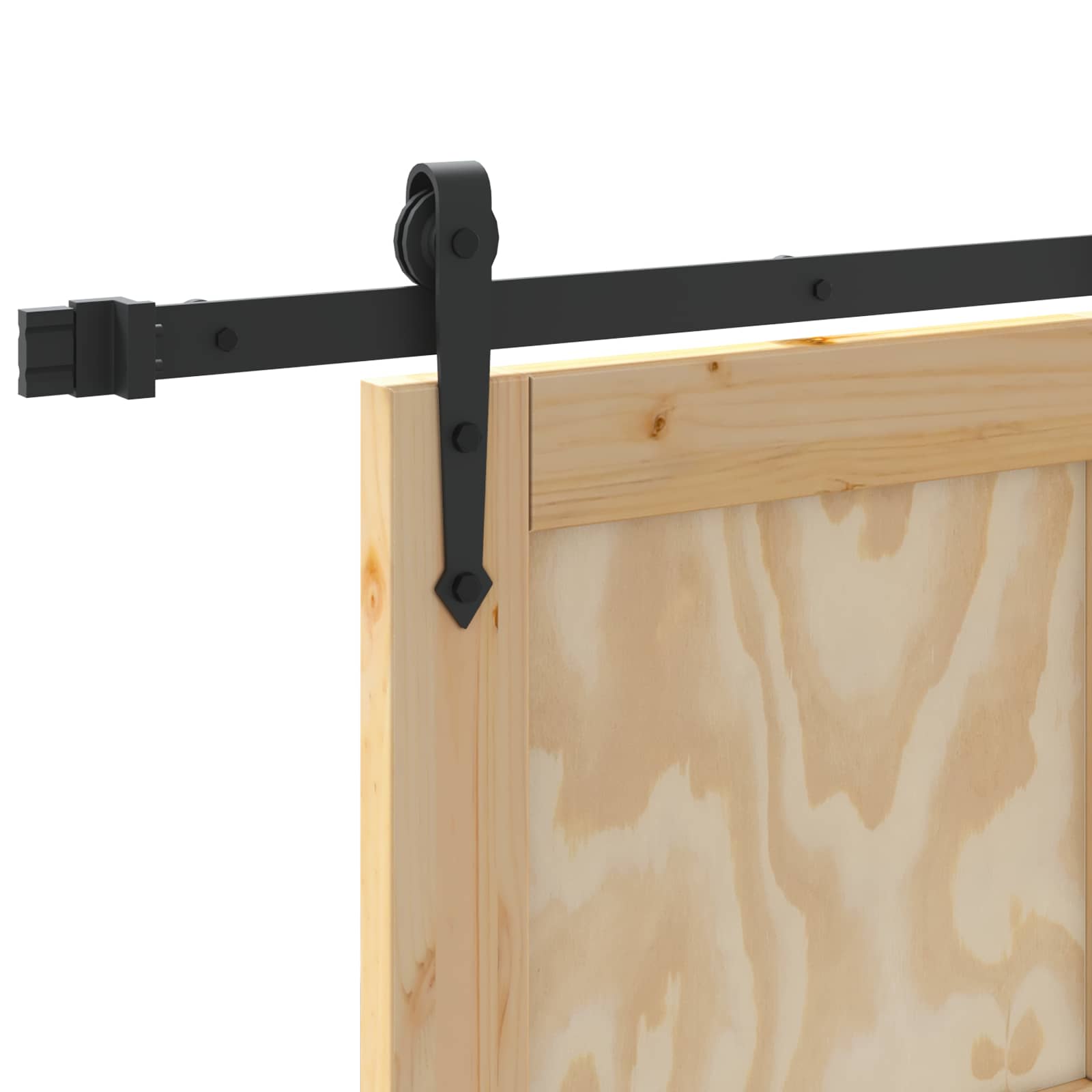 Schuifdeur ORKDAL Naturel en Zwart 83 x 202 cm is nu te koop bij PeponiXL, paradijselijk wonen!