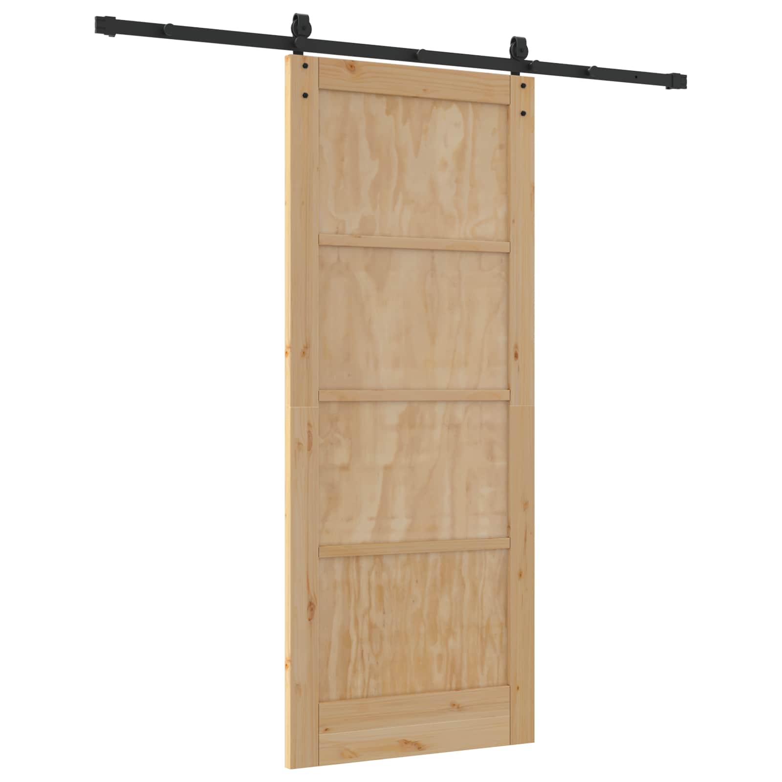 Schuifdeur ORKDAL Naturel en Zwart 83 x 202 cm is nu te koop bij PeponiXL, paradijselijk wonen!