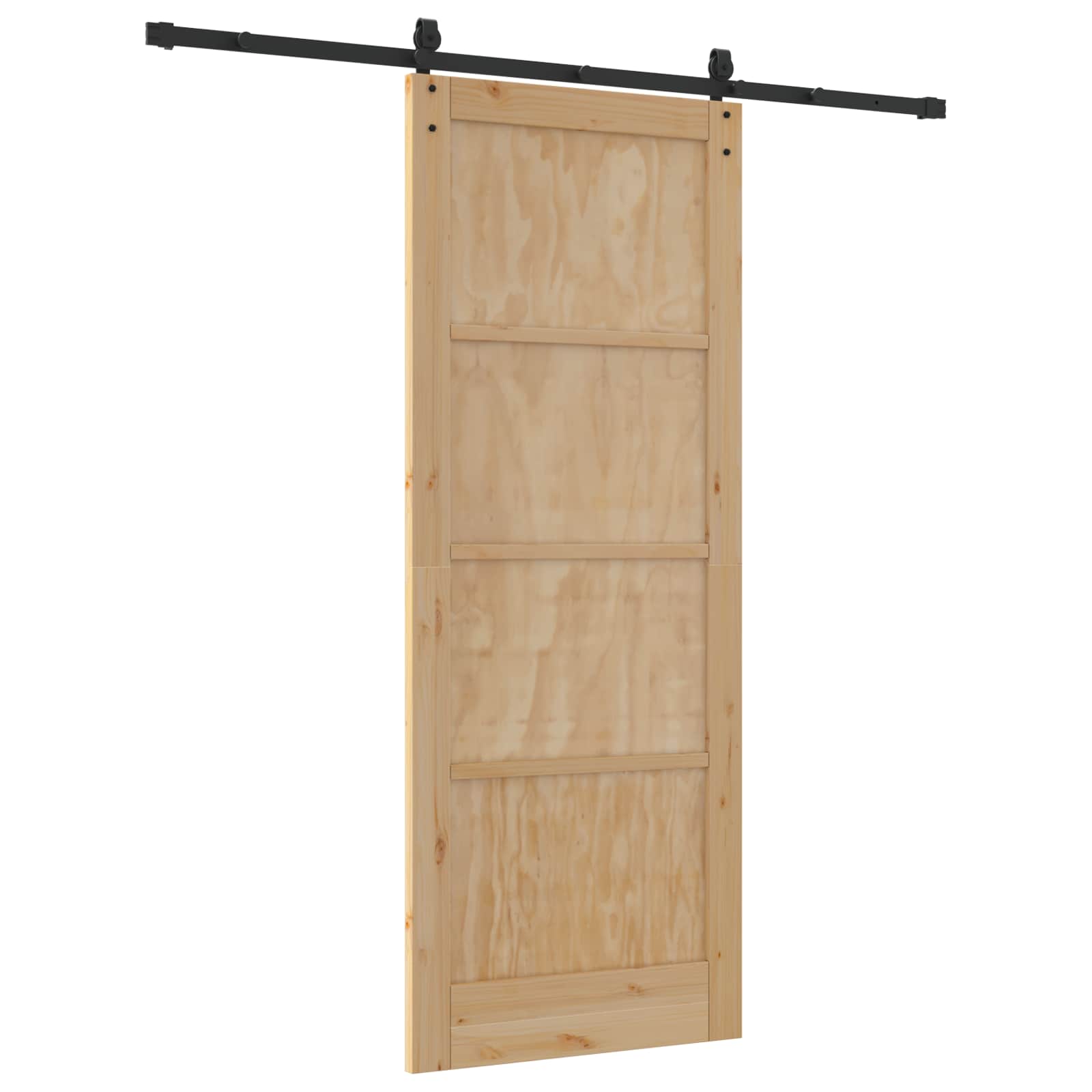 Schuifdeur ORKDAL Naturel en Zwart 83 x 211 cm is nu te koop bij PeponiXL, paradijselijk wonen!