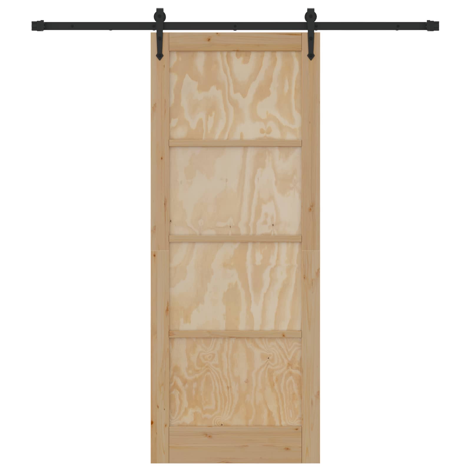 Schuifdeur ORKDAL Naturel en Zwart 83 x 211 cm is nu te koop bij PeponiXL, paradijselijk wonen!