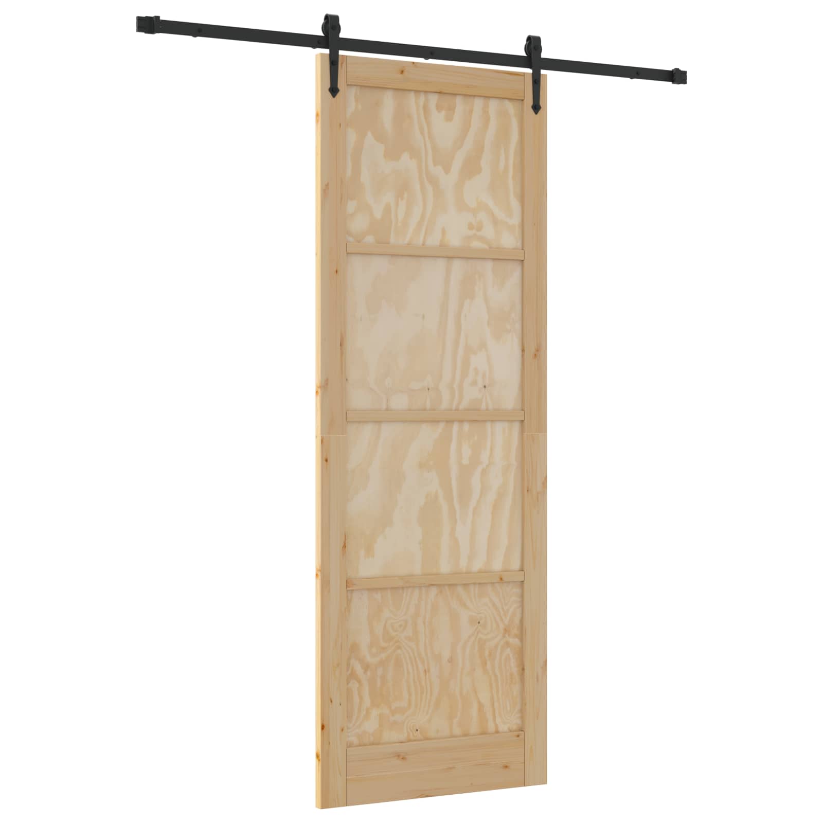 Schuifdeur ORKDAL Naturel en Zwart 83 x 232 cm is nu te koop bij PeponiXL, paradijselijk wonen!