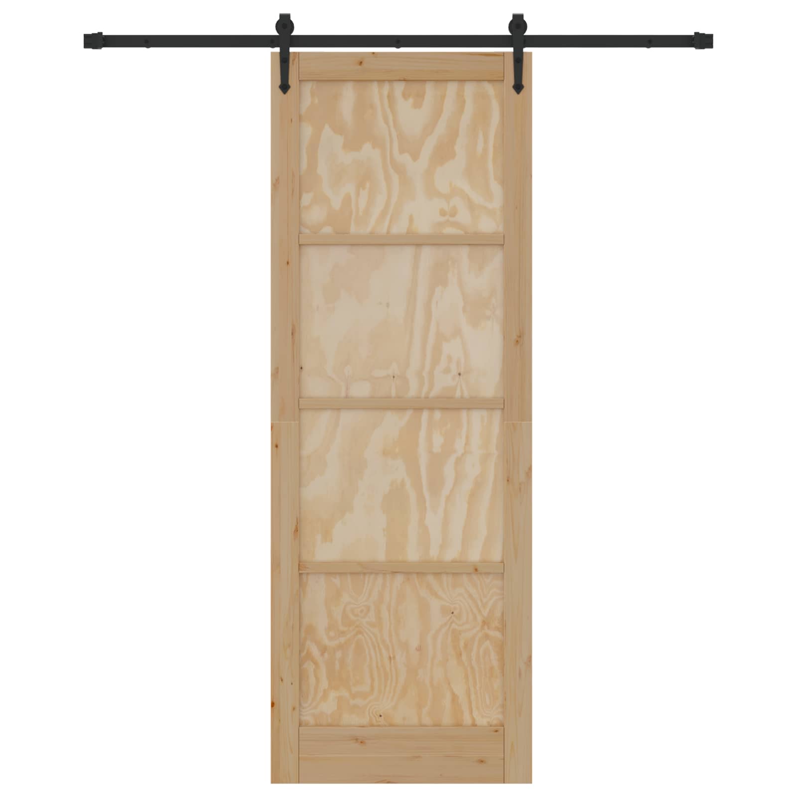 Schuifdeur ORKDAL Naturel en Zwart 83 x 232 cm is nu te koop bij PeponiXL, paradijselijk wonen!