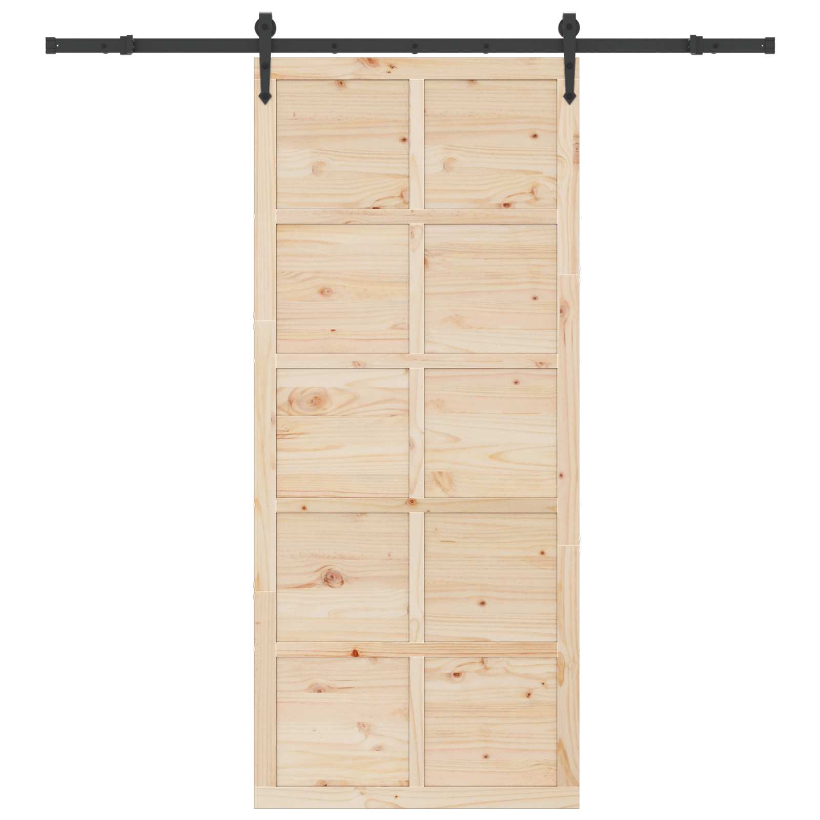 Schuifdeur Naturel 100 x 208 cm Massief grenenhout is nu te koop bij PeponiXL, paradijselijk wonen!
