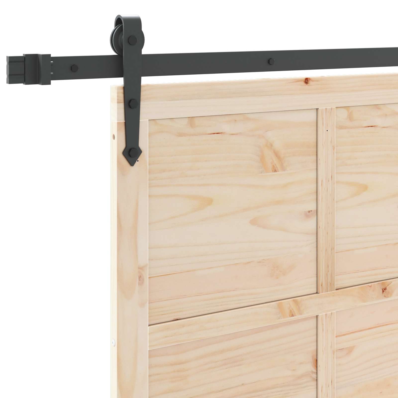 Schuifdeur Naturel 90 x 208 cm Massief grenenhout is nu te koop bij PeponiXL, paradijselijk wonen!